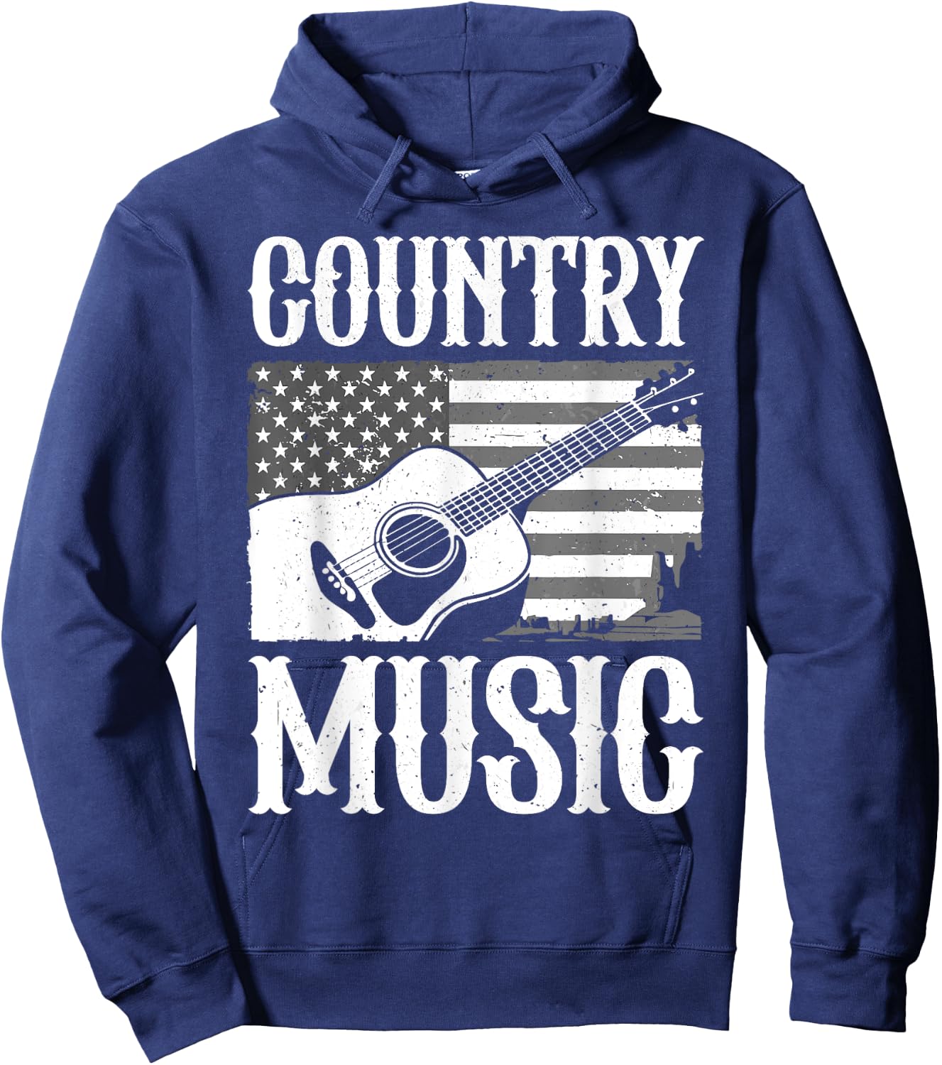 Cool Country Music Art Women Classic Country Music Hoodie - Hoodie | Navy