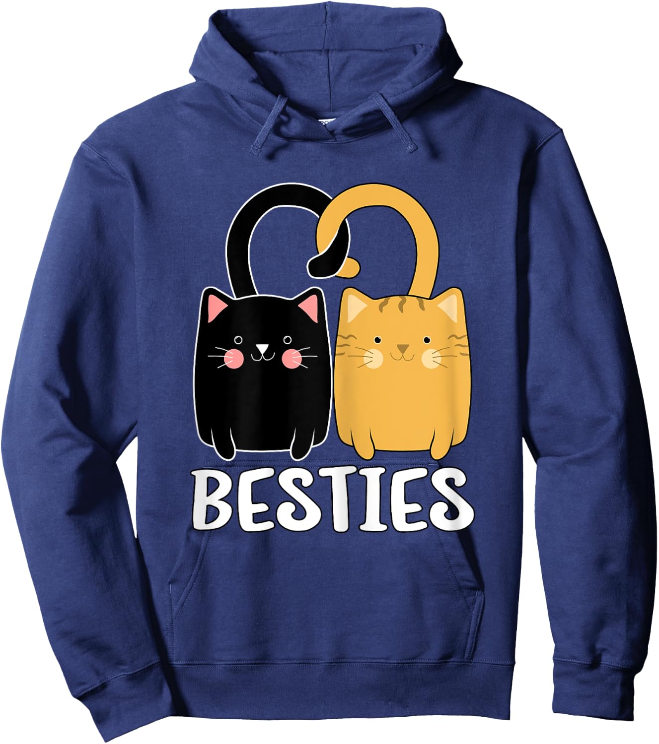 Best Friends Beste Freundin für 2 Mädchen Katzen Partnerlook Hoodie - Hoodie | Navy