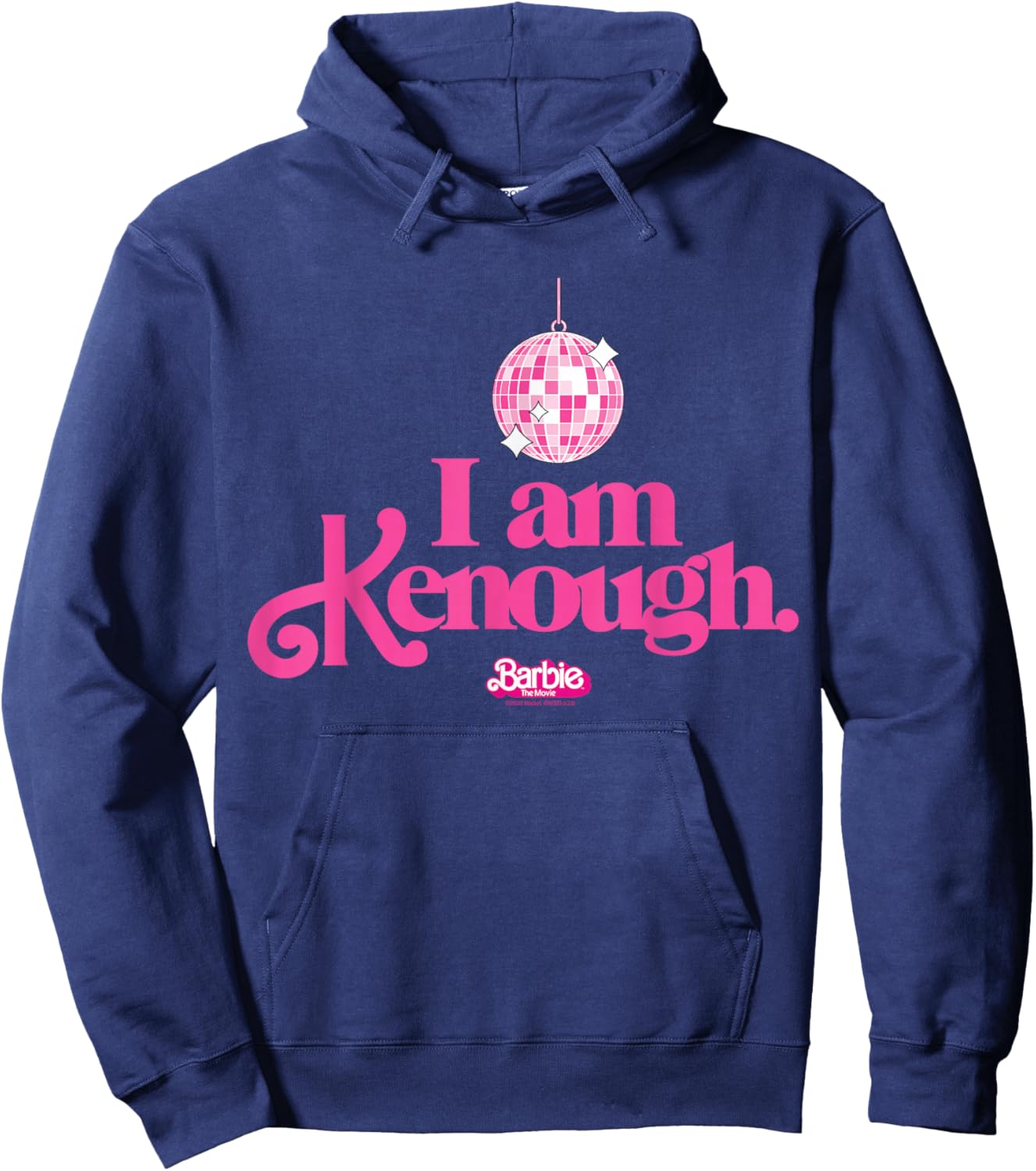 Barbie The Movie - I Am Kenough Discoball , black Hoodie - Hoodie | Navy