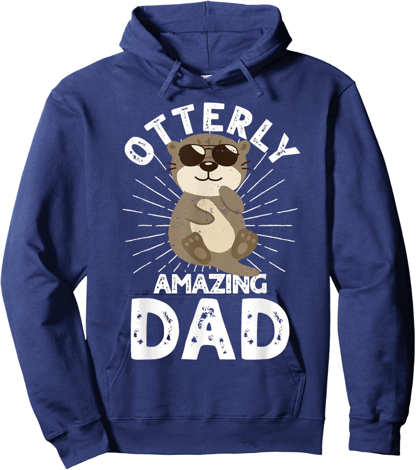 Funny Dad Otterly Amazing Dad Otter Father's Day Hoodie - Hoodie | Navy