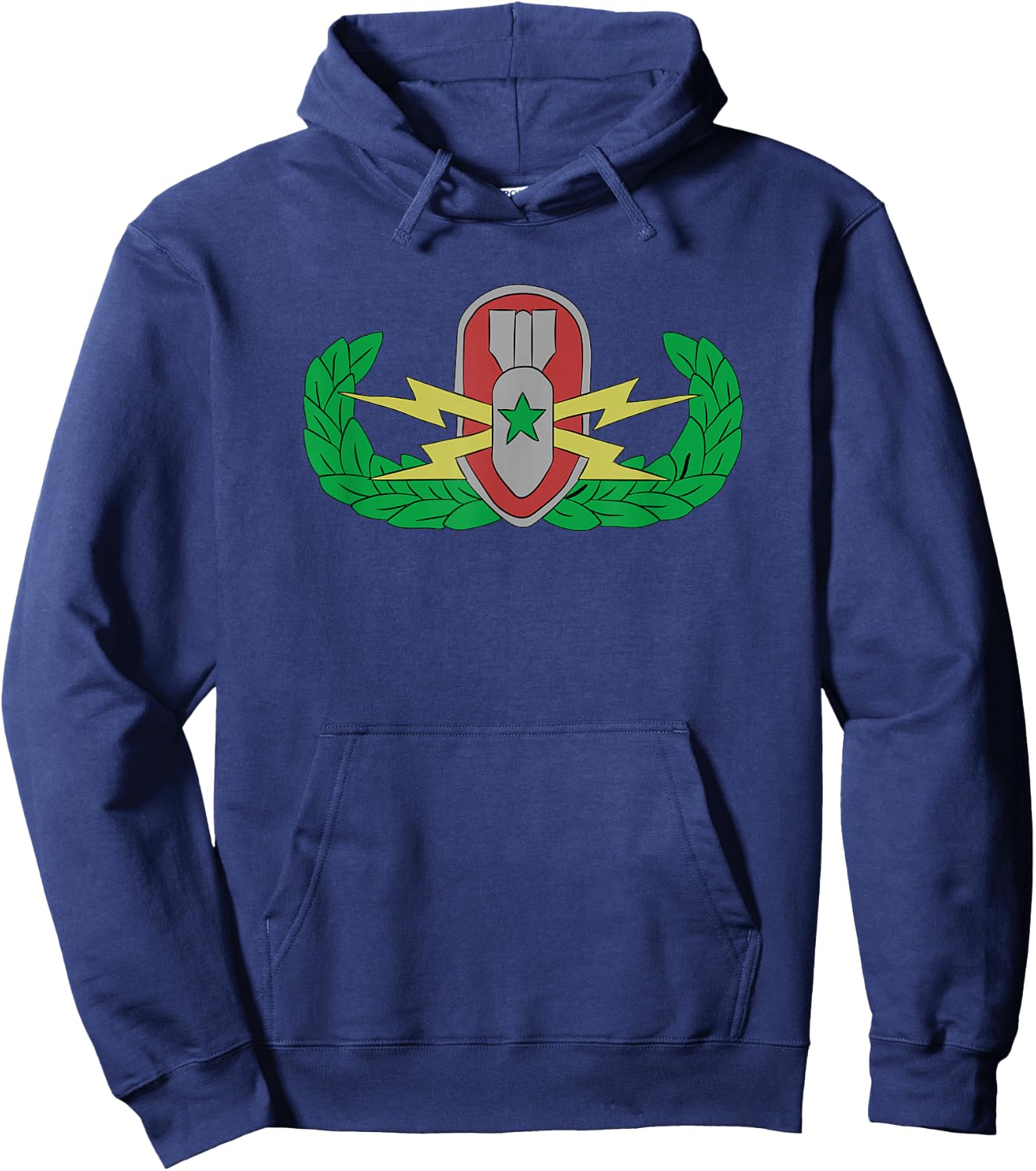 EOD Badge Warrior - Explosive Ordnance Disposal Hoodie - Hoodie | Navy