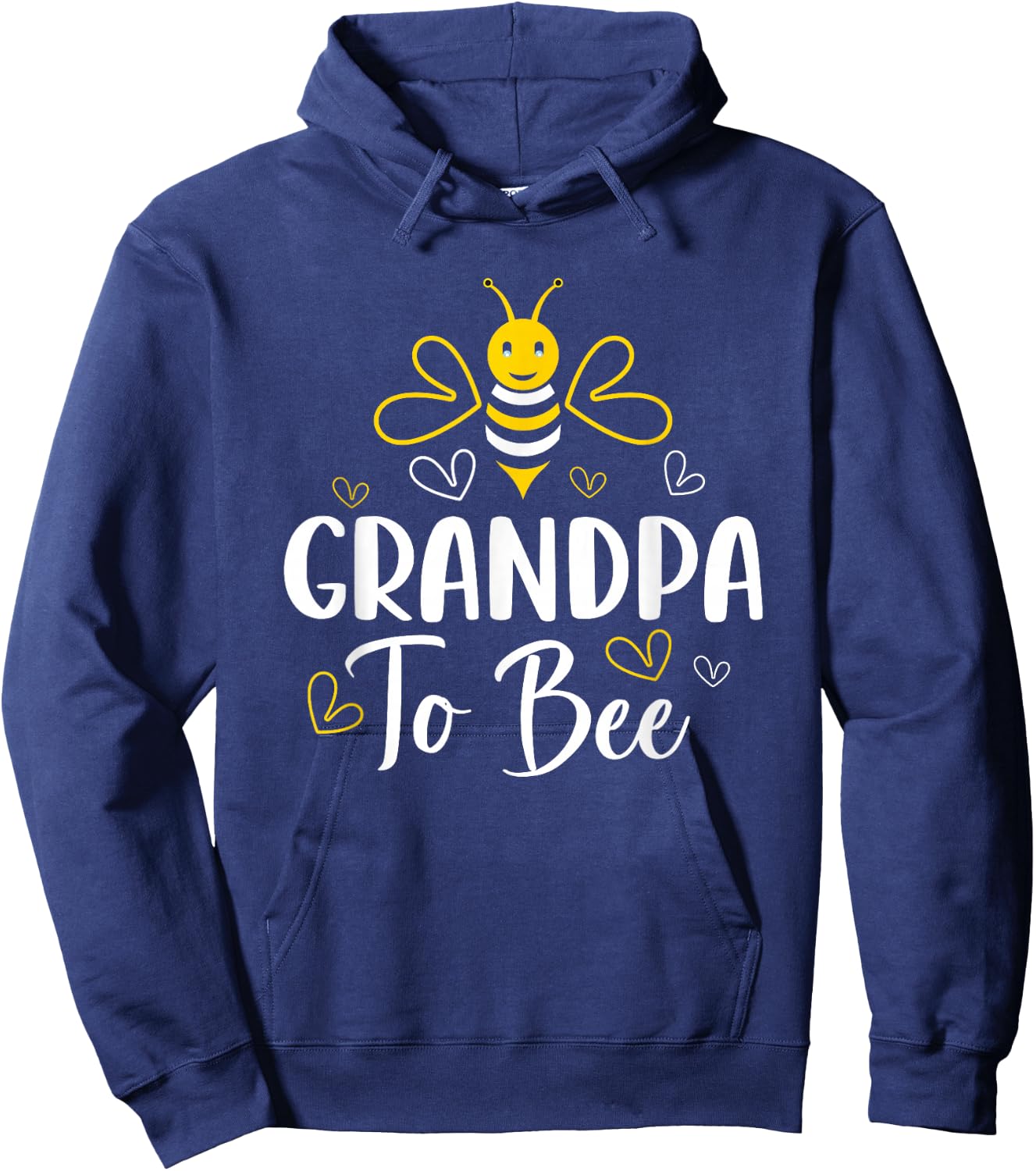 Grandpa to Bee Pregnancy Announcement Baby Shower Grandpa Hoodie - Hoodie | Navy
