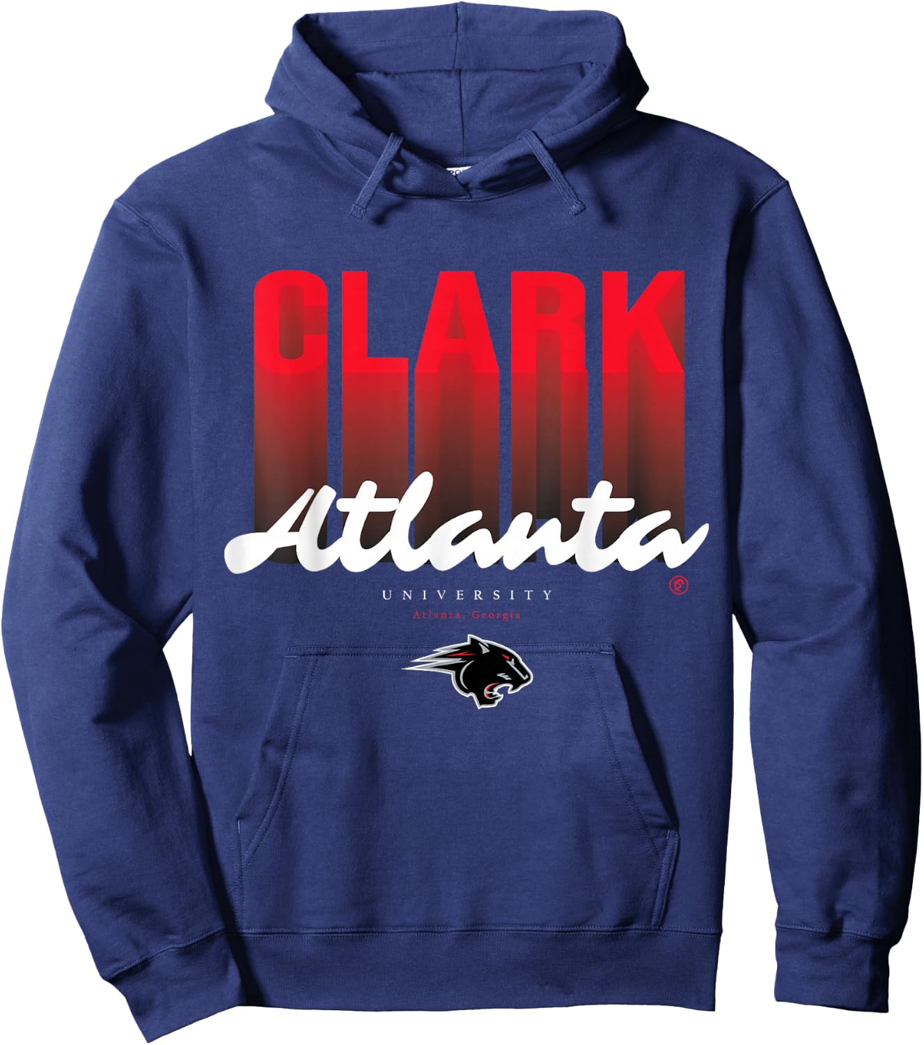 The Yard Essentials - Clark Atlanta University - CAU Fade Hoodie - Hoodie | Navy