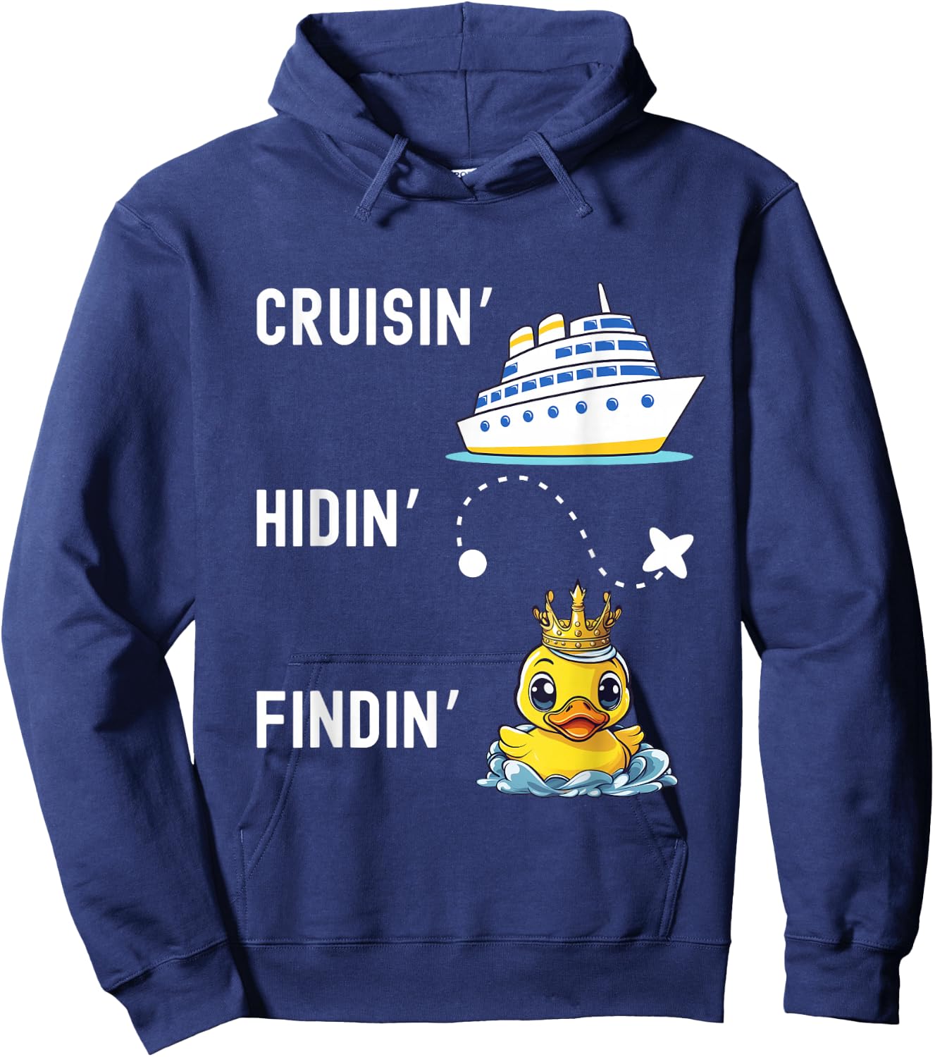 Rubber Duck Hunter Cruise Duck Hunting Hoodie - Hoodie | Navy