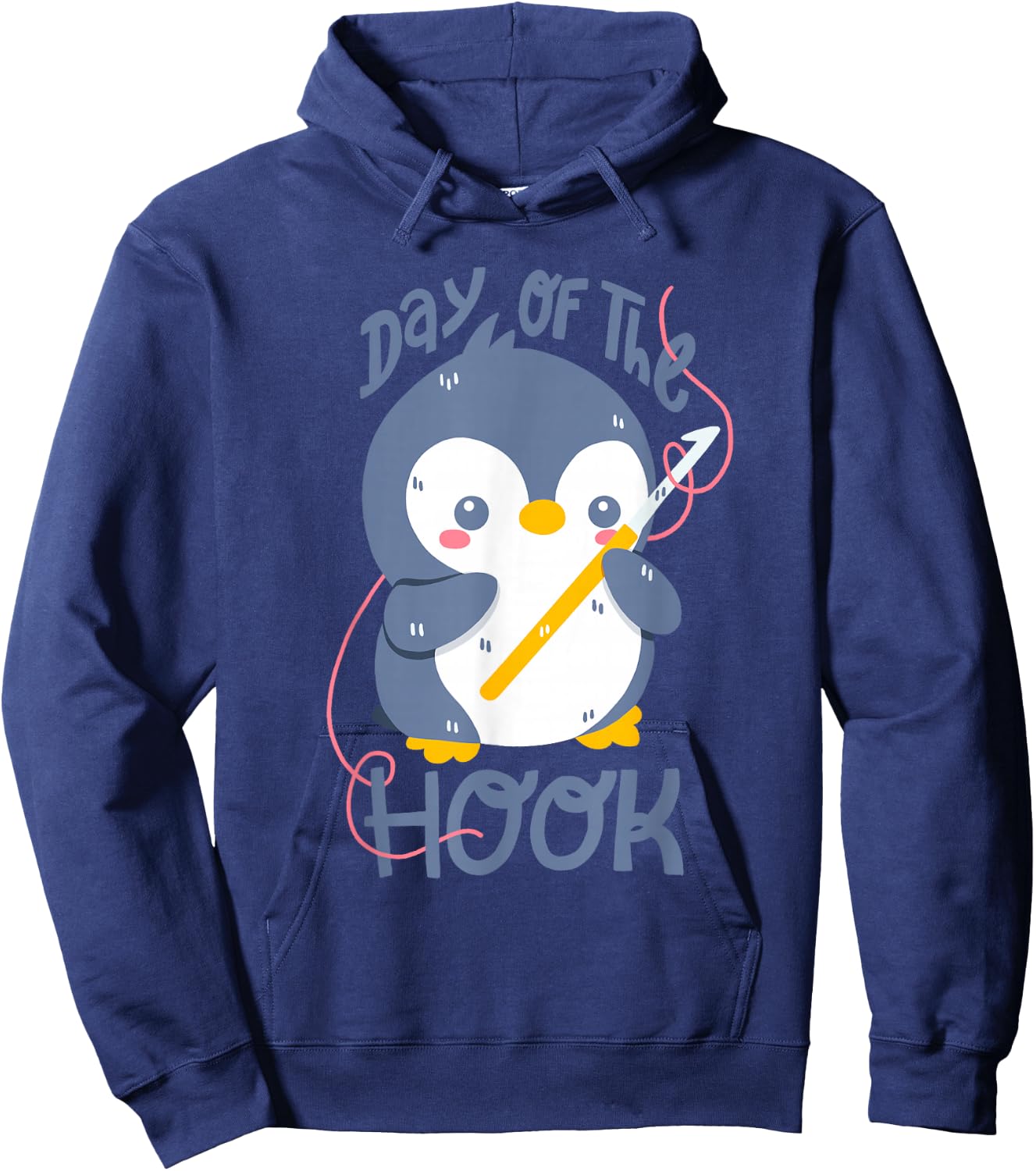 Crochet Penguin: Day Of The Hook Hoodie - Hoodie | Navy