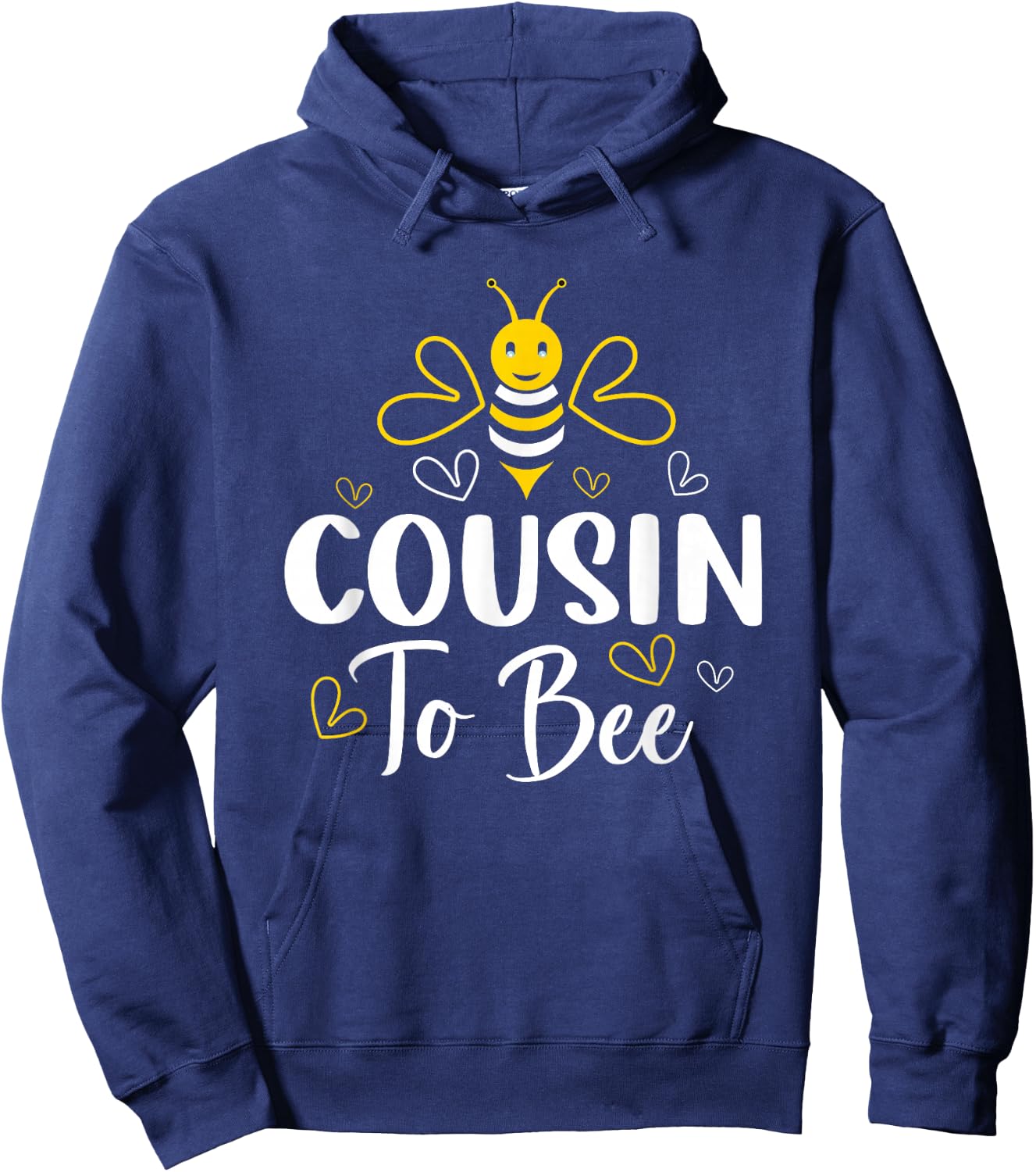 Cousin to Bee Pregnancy Announcement Baby Shower Cousin Hoodie - Hoodie | Navy