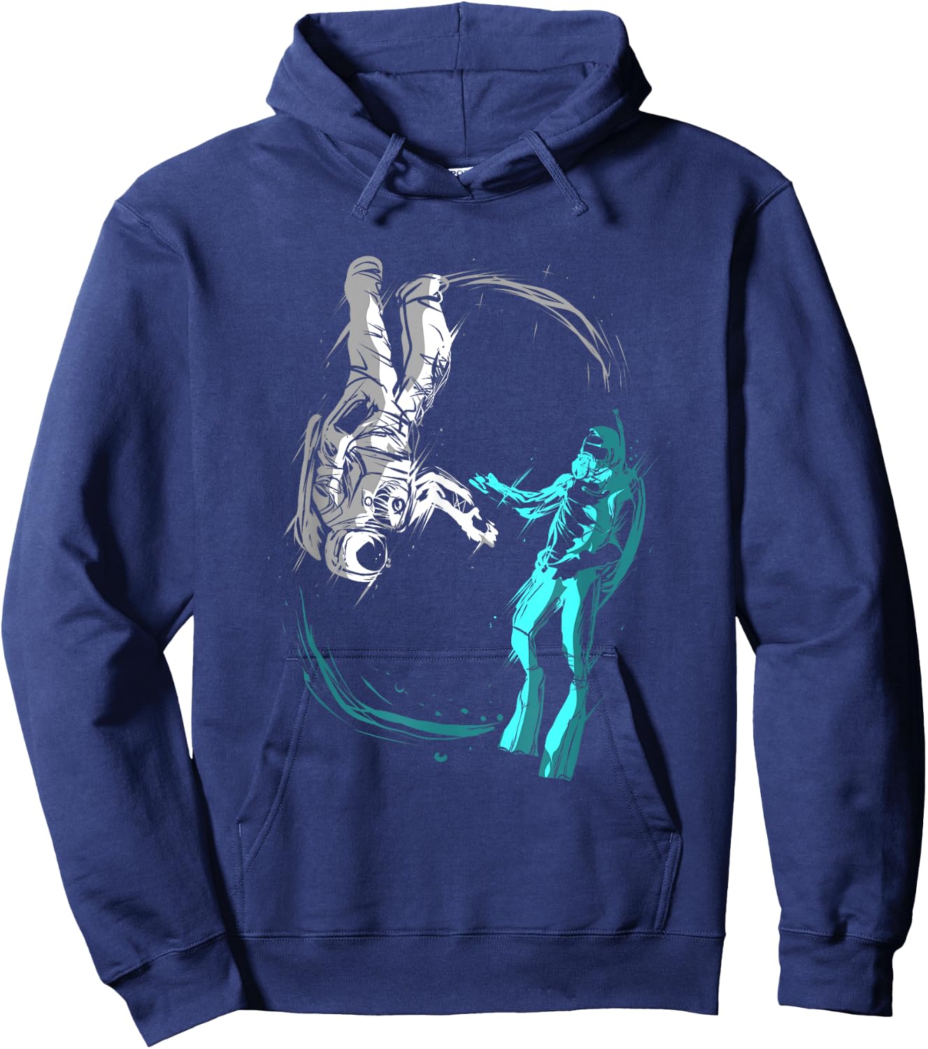 Astronaut Scuba Diver Underwater for Diving Scuba Dive Space Hoodie - Hoodie | Navy