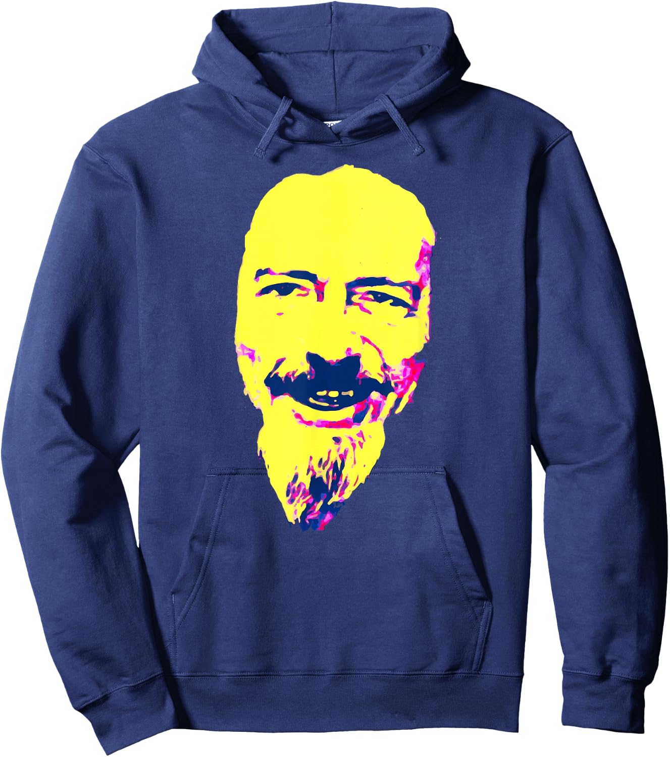 Psychedelic Alan Watts Hoodie - Hoodie | Navy