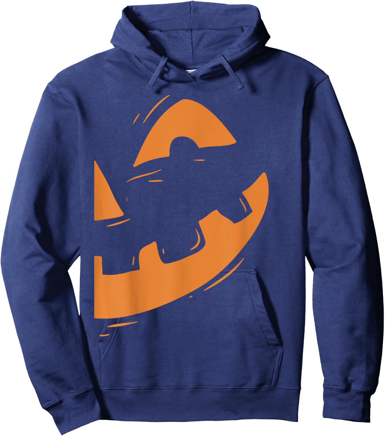 Jack-O-Lantern Shirt Pumpkin Face Halloween Matching Couple Hoodie - Hoodie | Navy