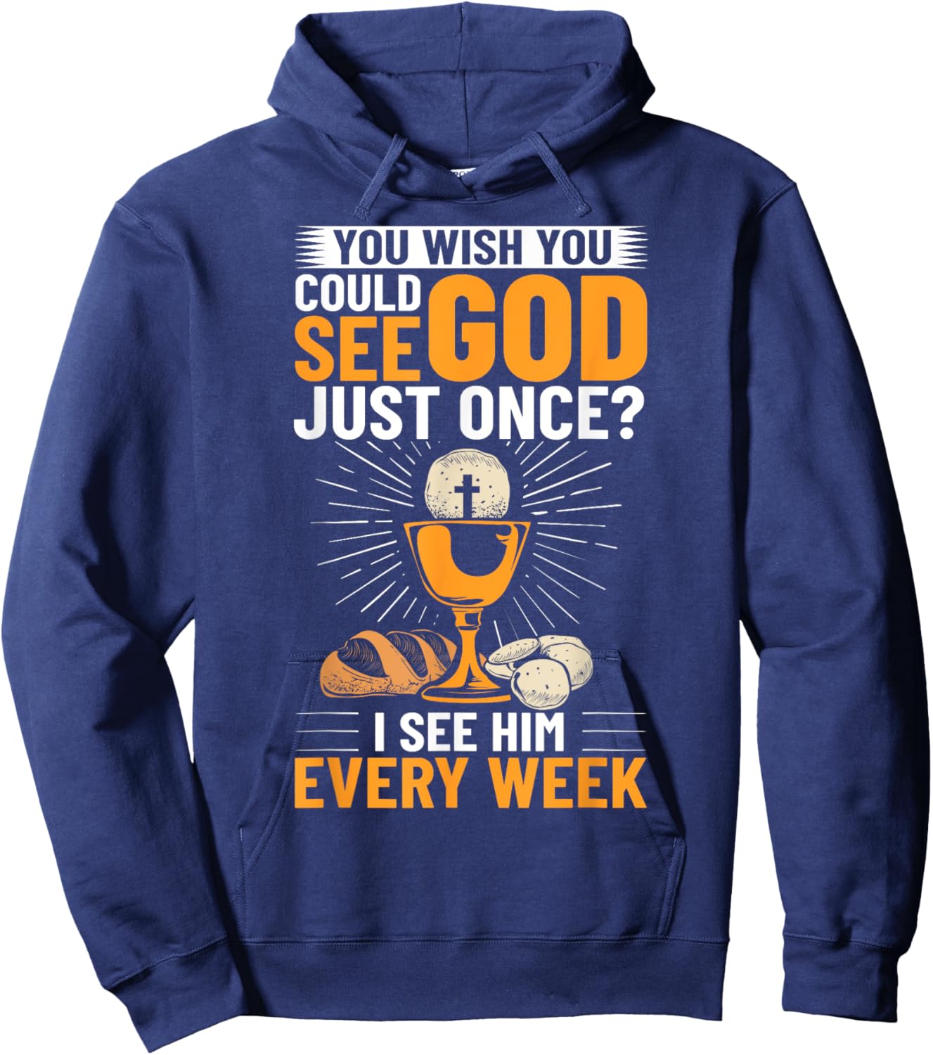 Religious Bible Faith Religion God Communion Christian , Small, Black Hoodie - Hoodie | Navy