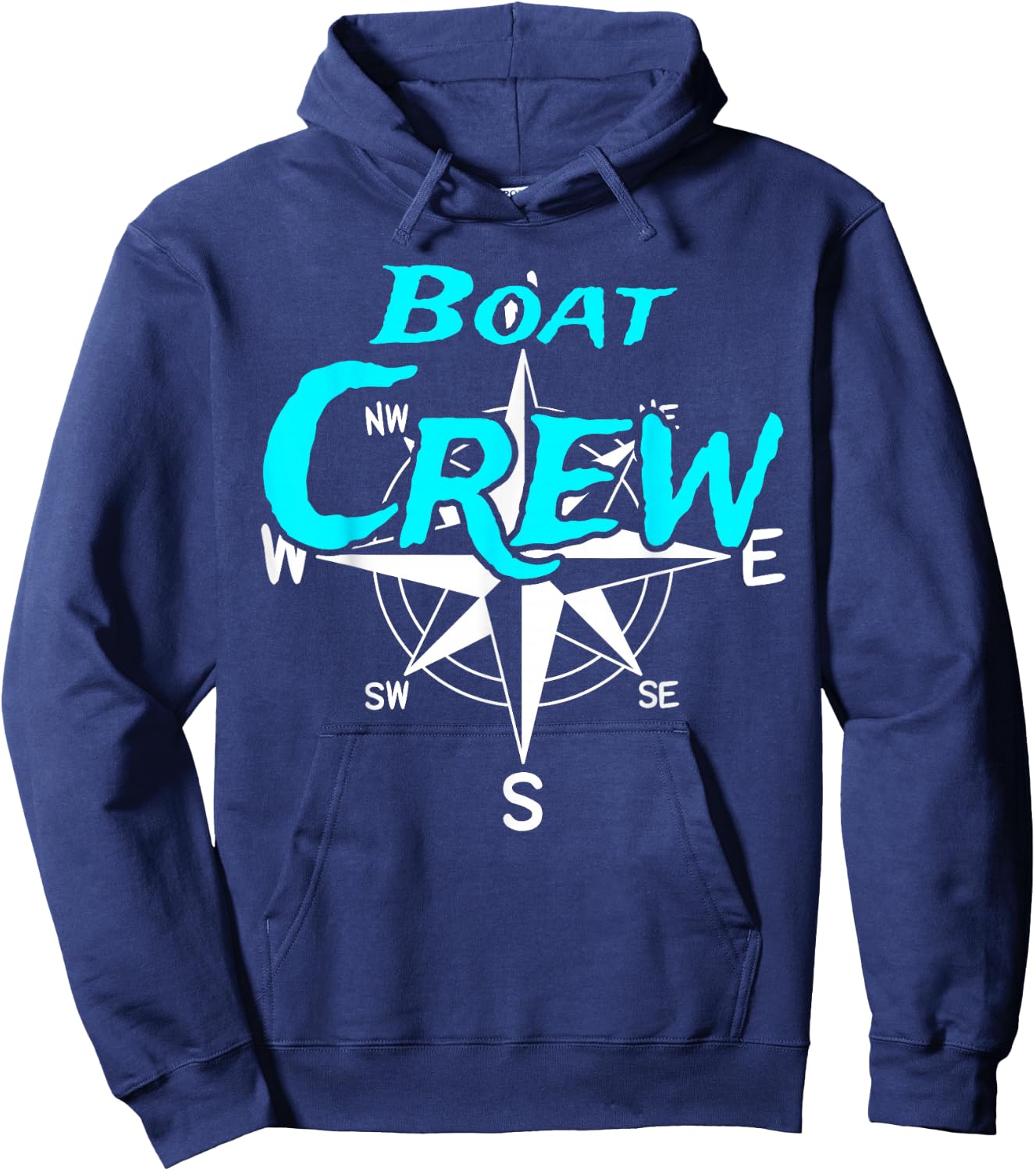 Boat Crew Windrose Kompass Boot Captain Herren Damen Segeln Hoodie - Hoodie | Navy