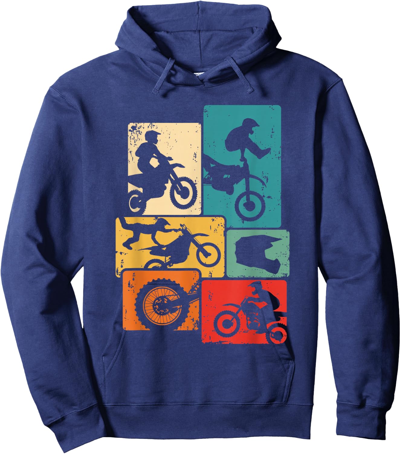 Dirt Bike Enduro Supermoto Motocross Hoodie - Hoodie | Navy
