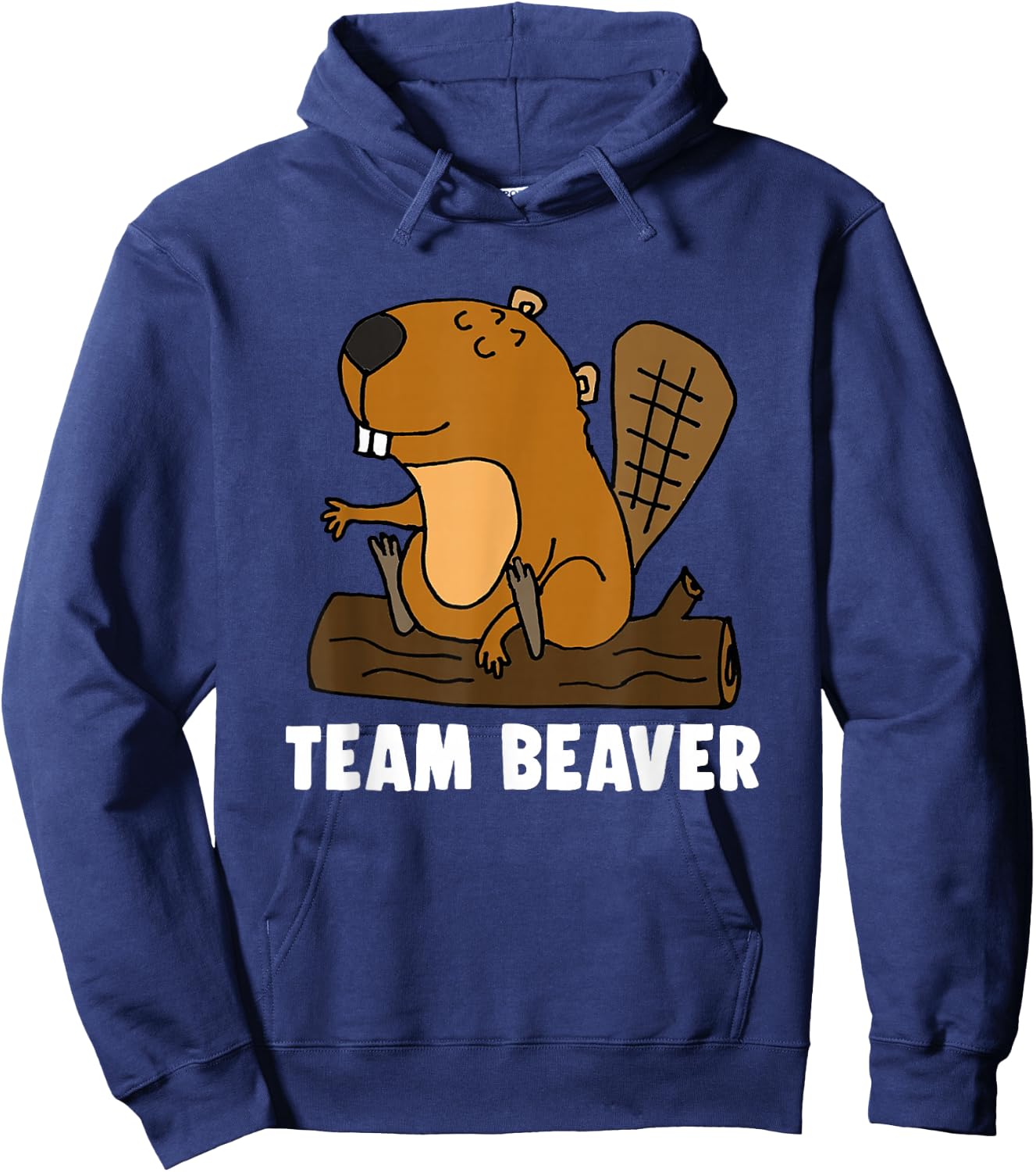 Team Beaver Funny Beaver Hoodie - Hoodie | Navy