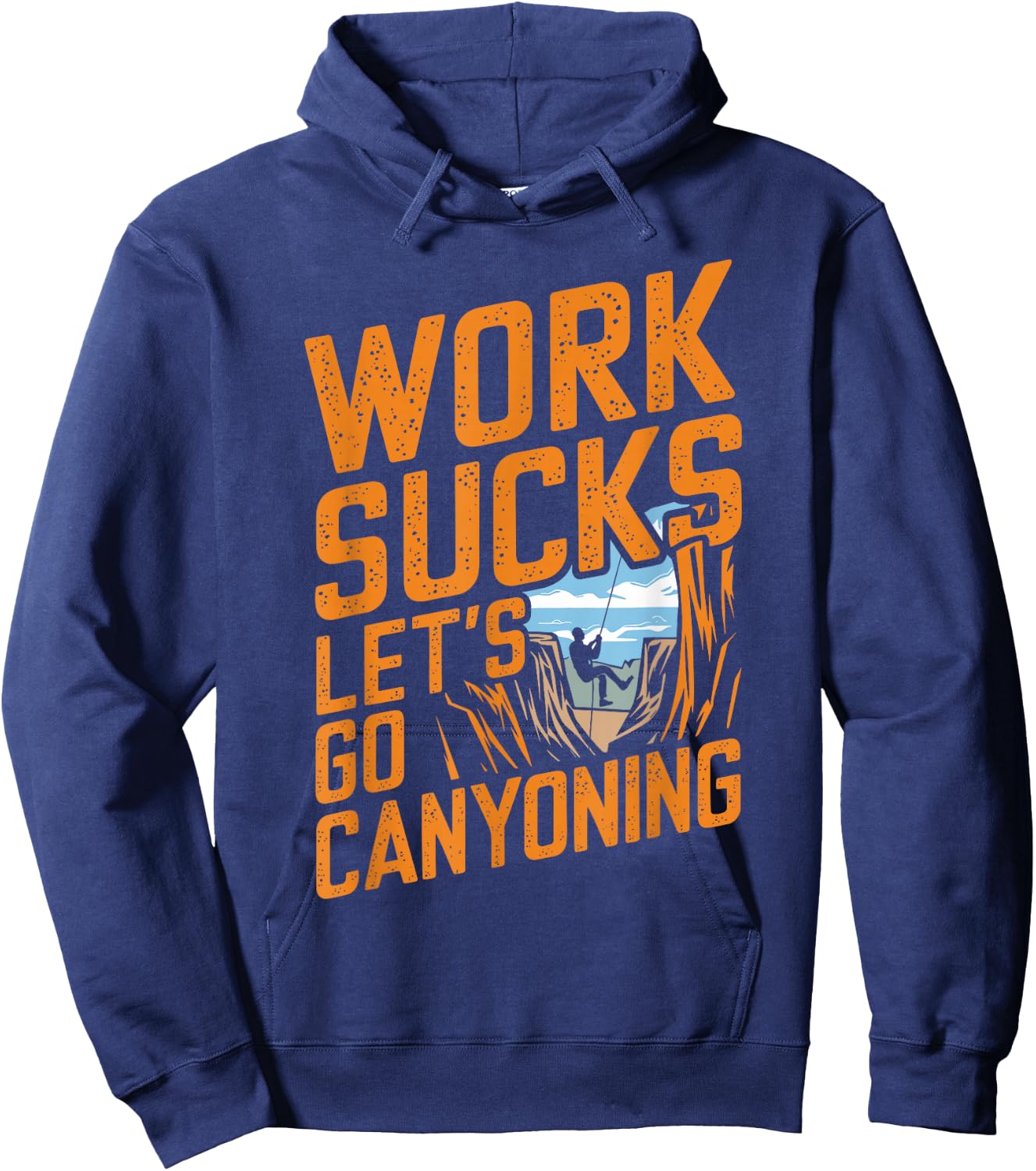 Canyoning Climbing Torrent - Downhill Canyoning , Black, S Hoodie - Hoodie | Navy