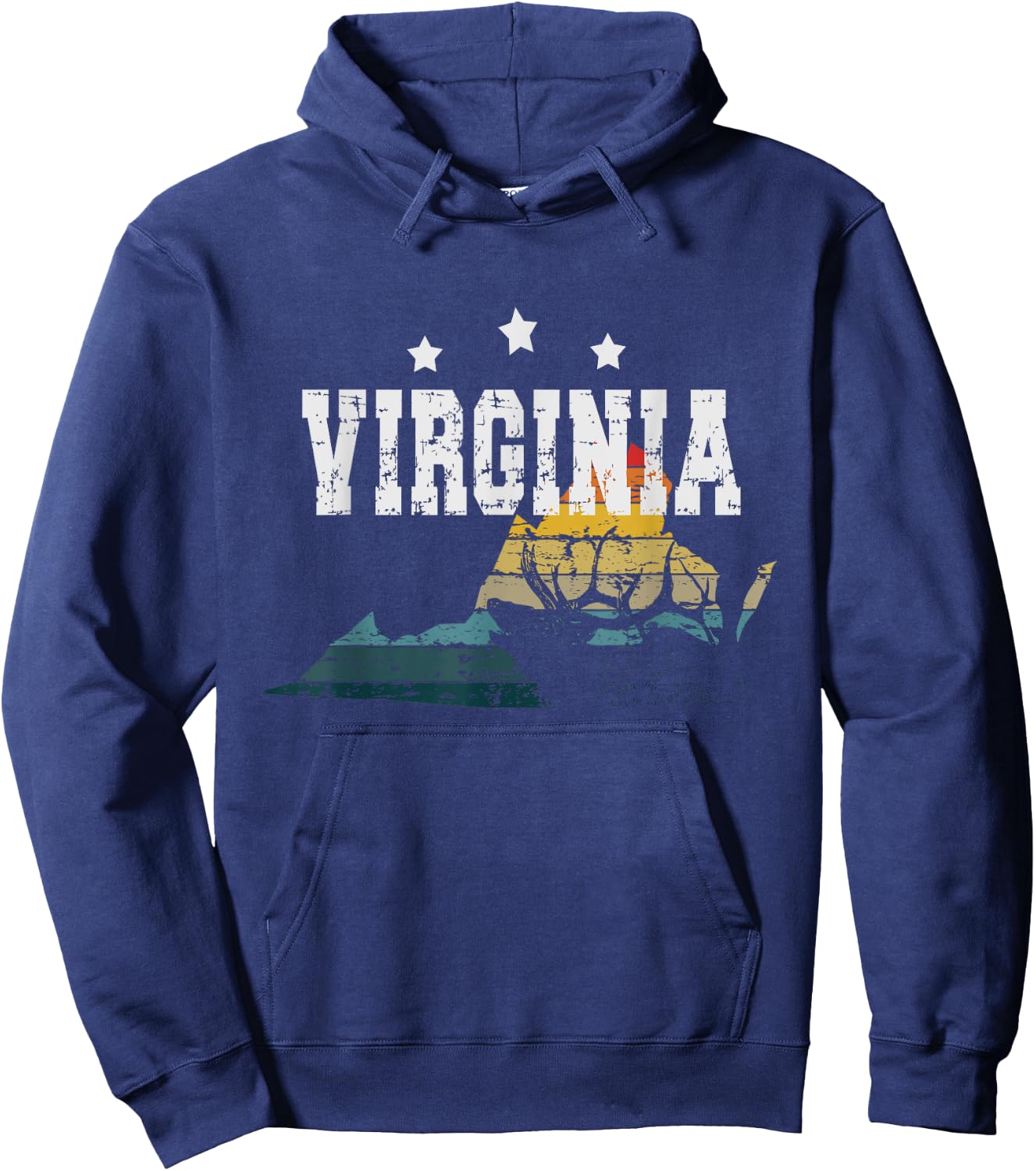 Vintage Virginia Hunter Hoodie - Hoodie | Navy
