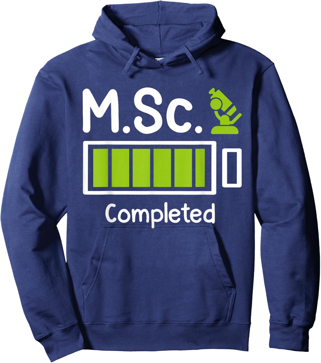 M.Sc Completed Master Abschluss Master of Science Hoodie - Hoodie | Navy