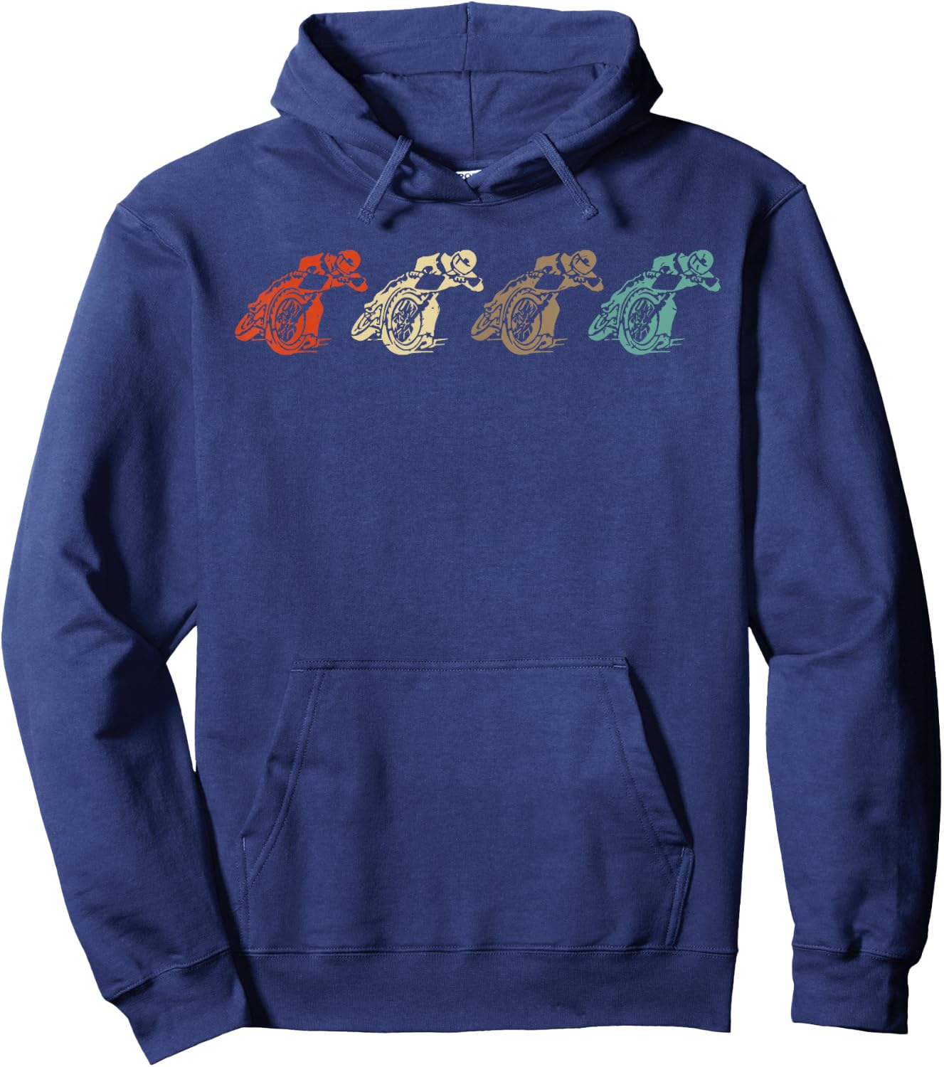 Vintage FLAT TRACK MOTORCYCLE racing speedway shirt Hoodie - Hoodie | Navy