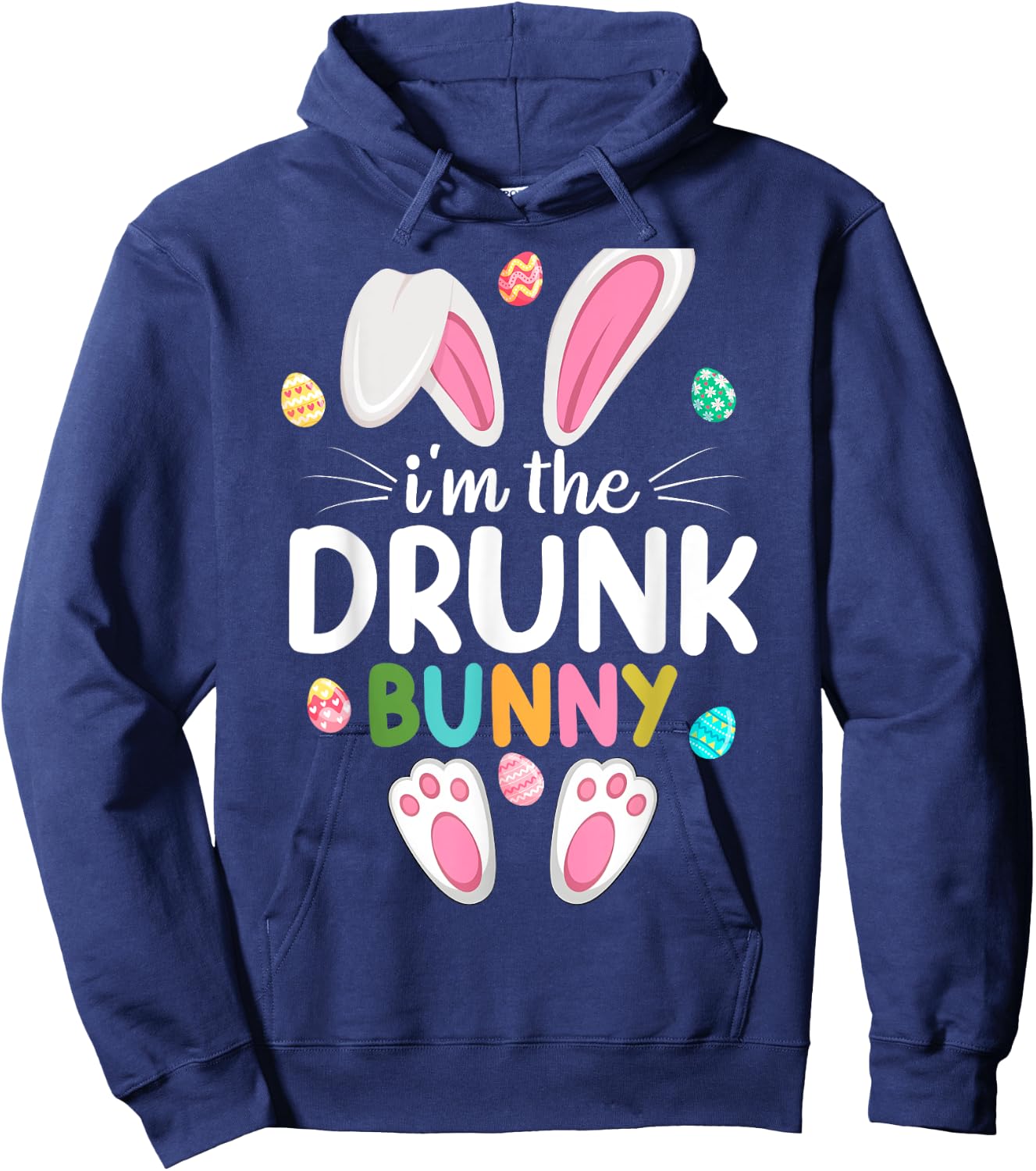 I'm The Drunk Bunny Matching Family Easter Hoodie - Hoodie | Navy