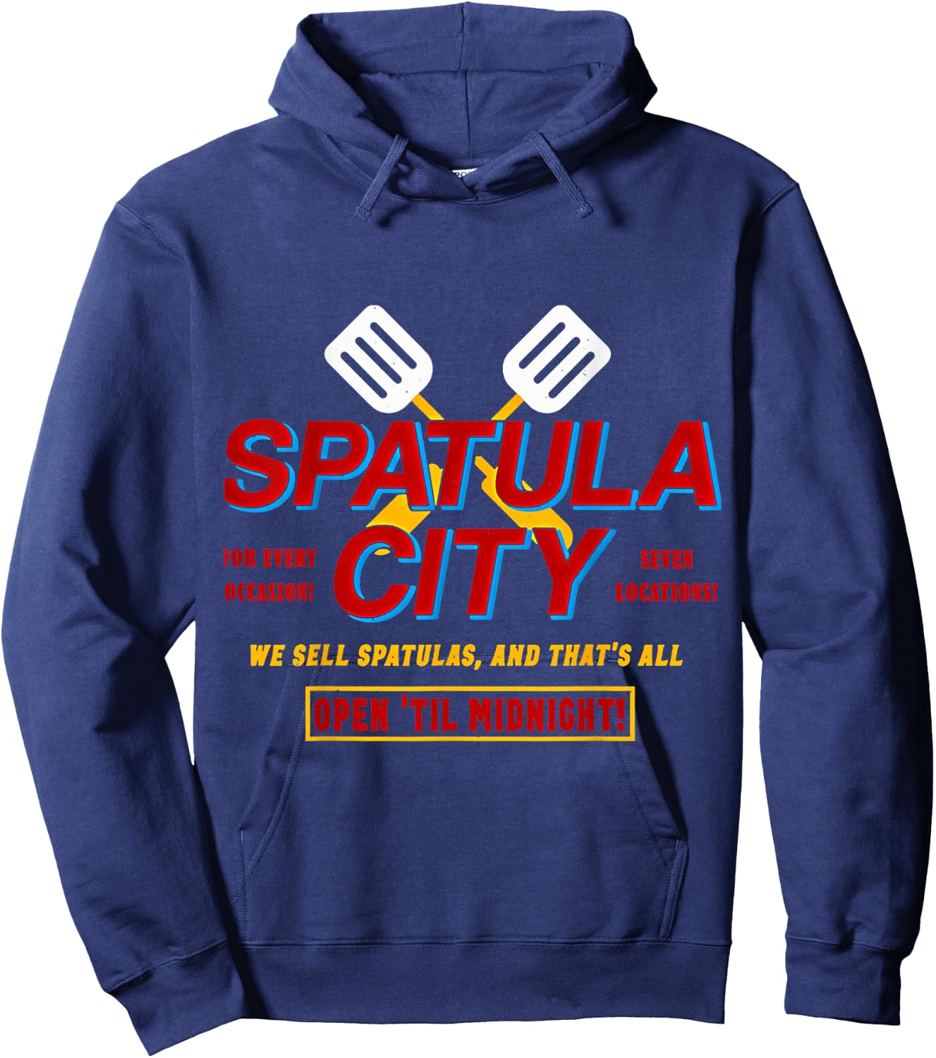 Spatula City Funny Women Hoodie - Hoodie | Navy