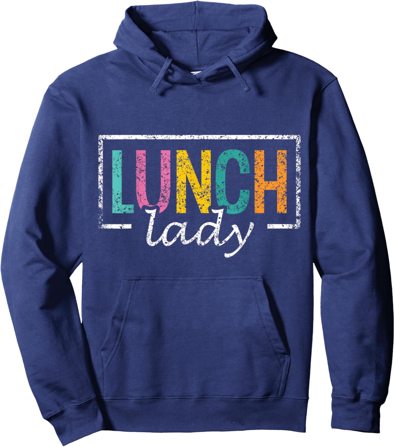 Lunch Lady Ladies Lunchroom School Cafeteria Worker Hoodie - Hoodie | Navy