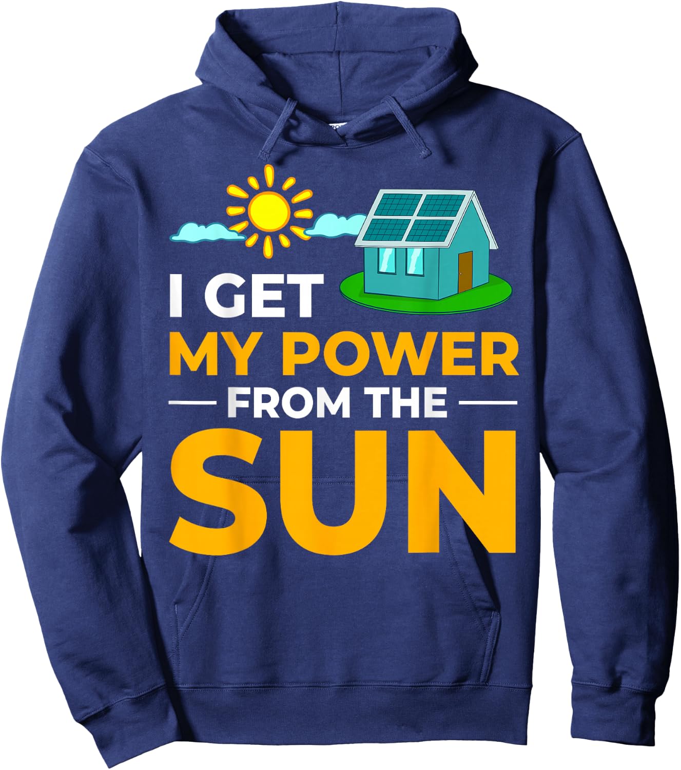 Solar Energy Power System Solar Panel Home Hoodie - Hoodie | Navy