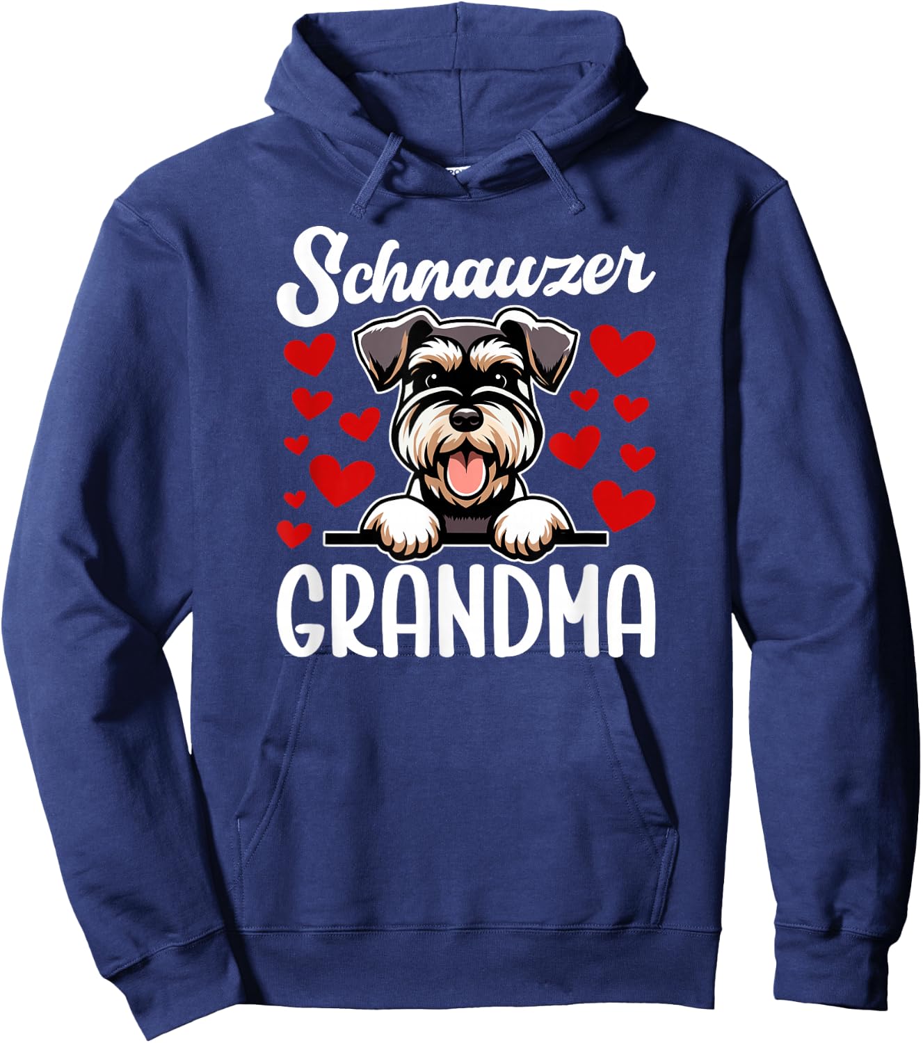 Schnauzer Grandma Of A Schnauzer Grandmother Hoodie - Hoodie | Navy