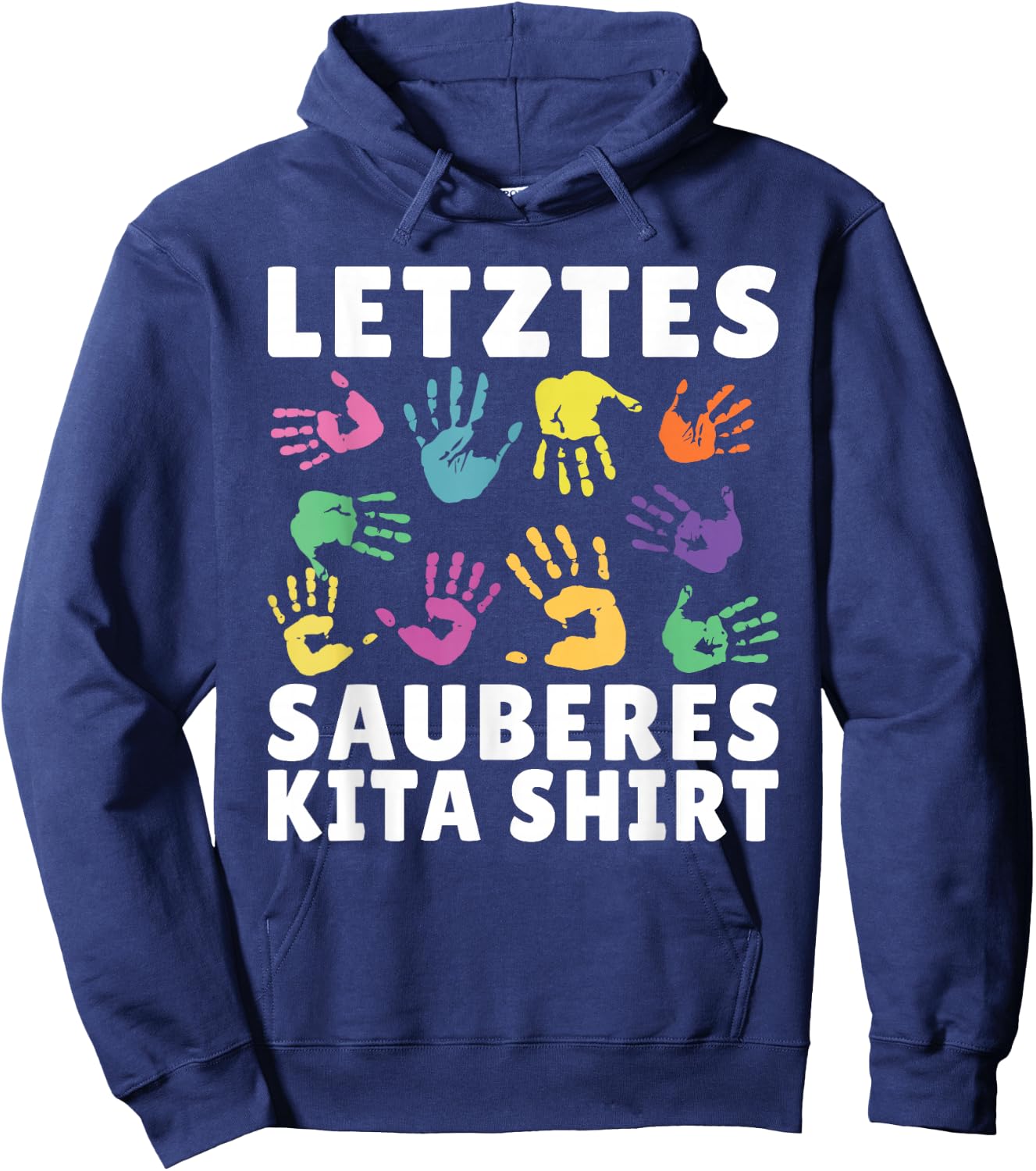 Educator, kindergartener, sayings, nursery child's , black, s Hoodie - Hoodie | Navy