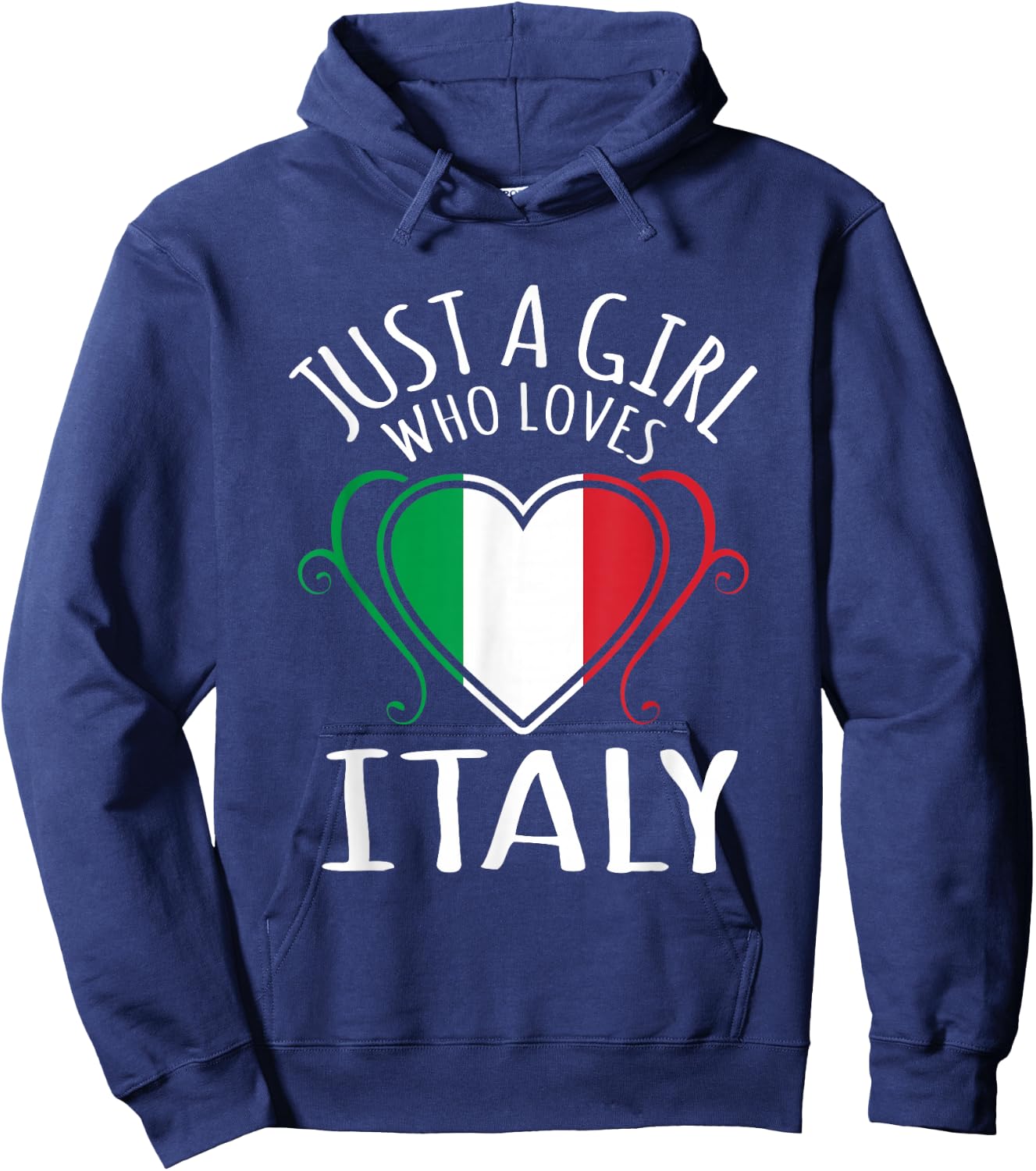 Just A Girl Who Loves Italy Hoodie - Hoodie | Navy