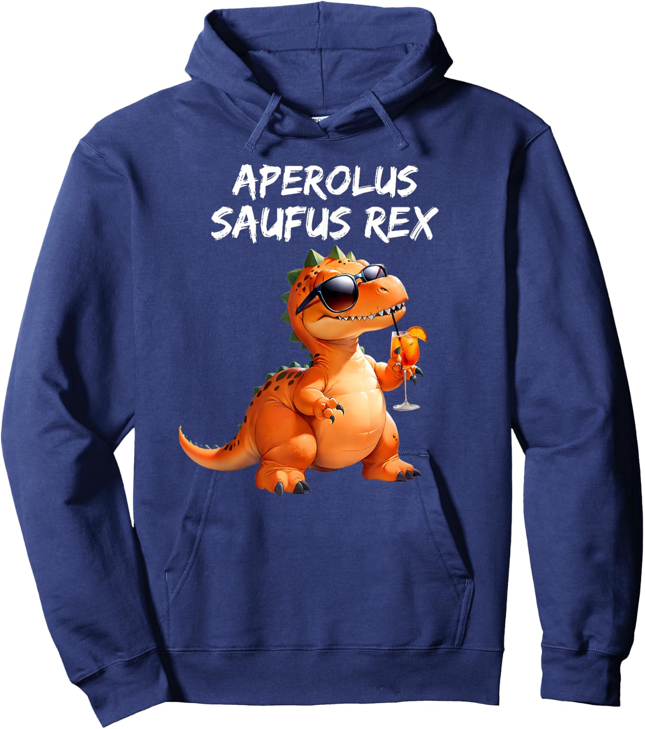 Aperolus Saufus Rex official Club Mitglied Party Dino saufen Hoodie - Hoodie | Navy