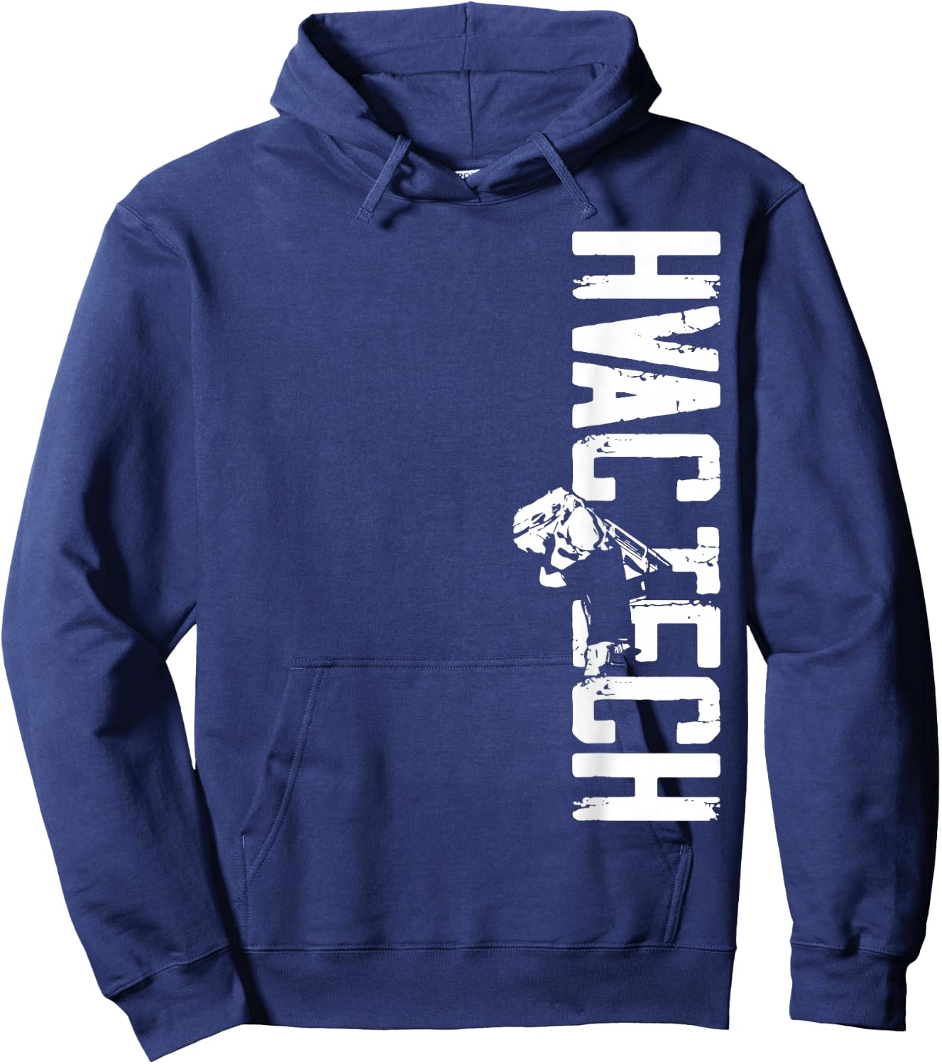 Certified Hvac Tech Technician Installer DA0 HVAC Technician Tech Vintage Hvac Tech Hoodie - Hoodie | Navy