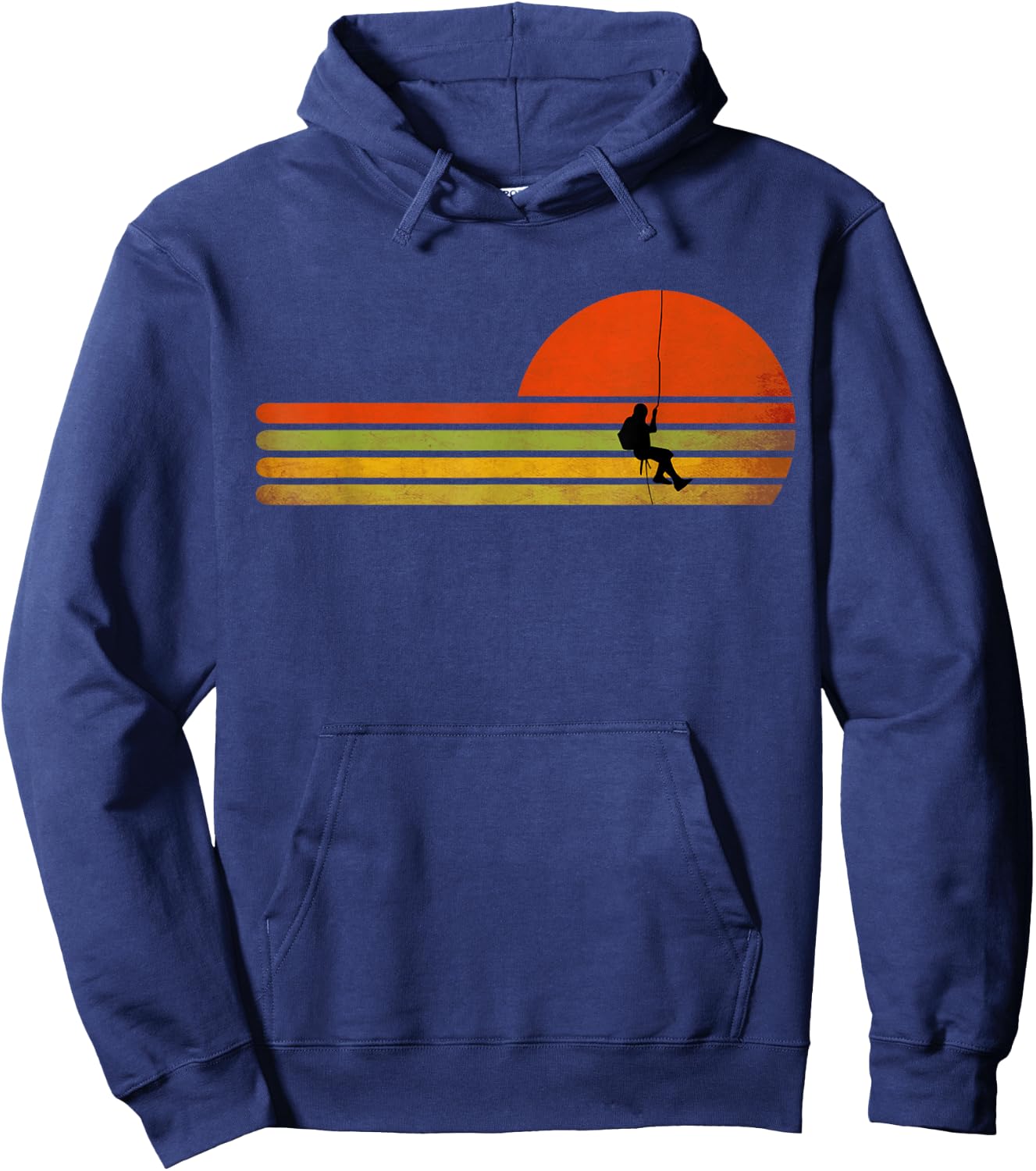 Retro Vintage Caving Speleology Caves, Love Mountain Hoodie - Hoodie | Navy