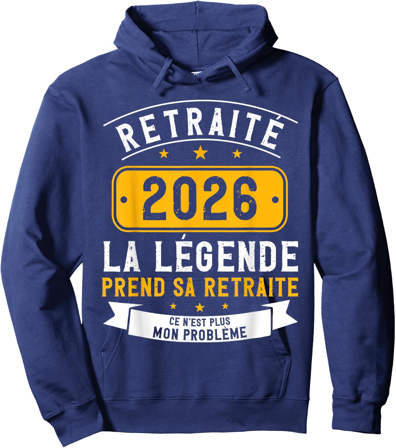 La Légende Takes Her Retirement 2026 Humour Retraité 2026 Hoodie - Hoodie | Navy