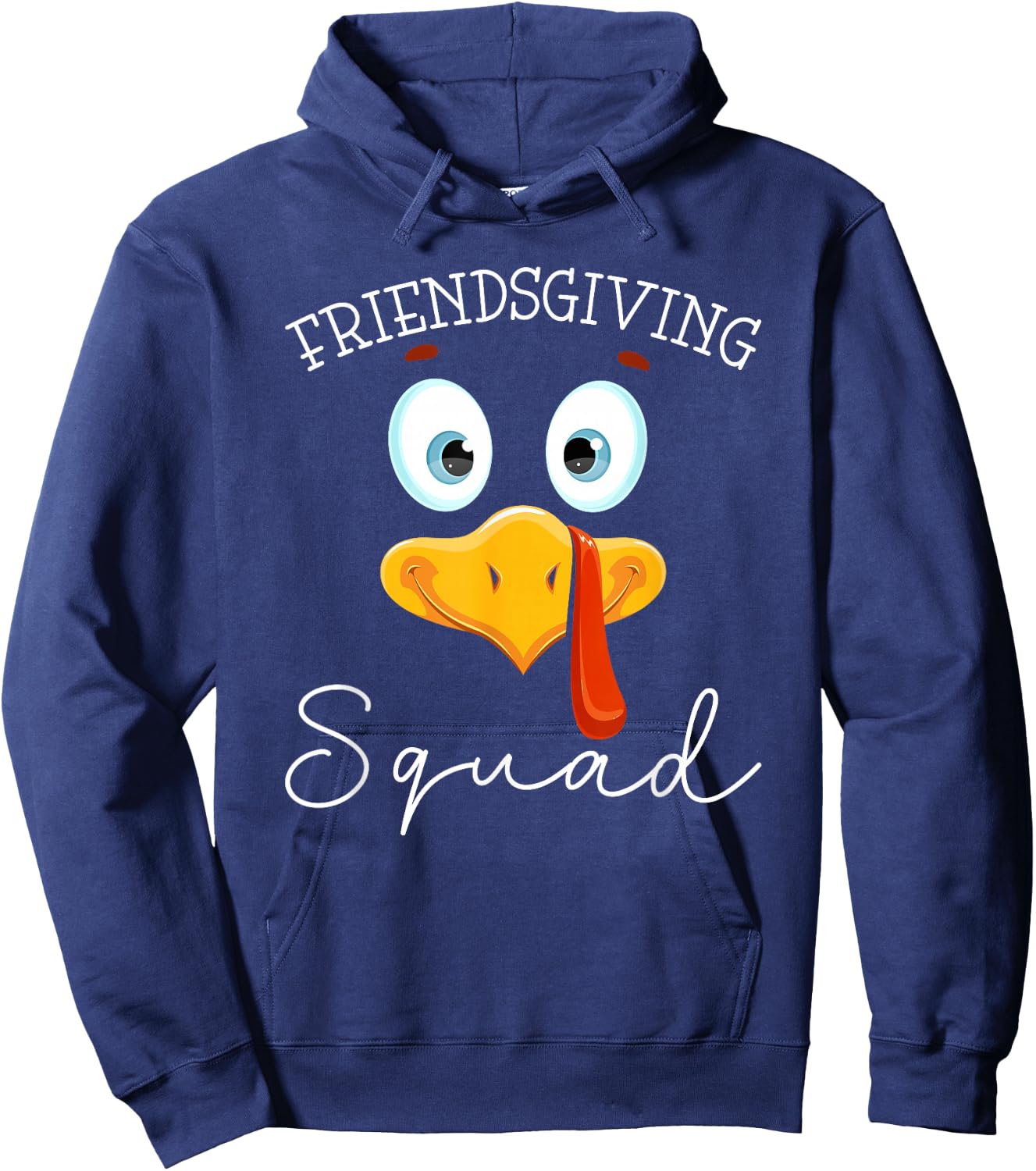 Friendsgiving Squad Turkey Day Thanksgiving Friendship Hoodie - Hoodie | Navy