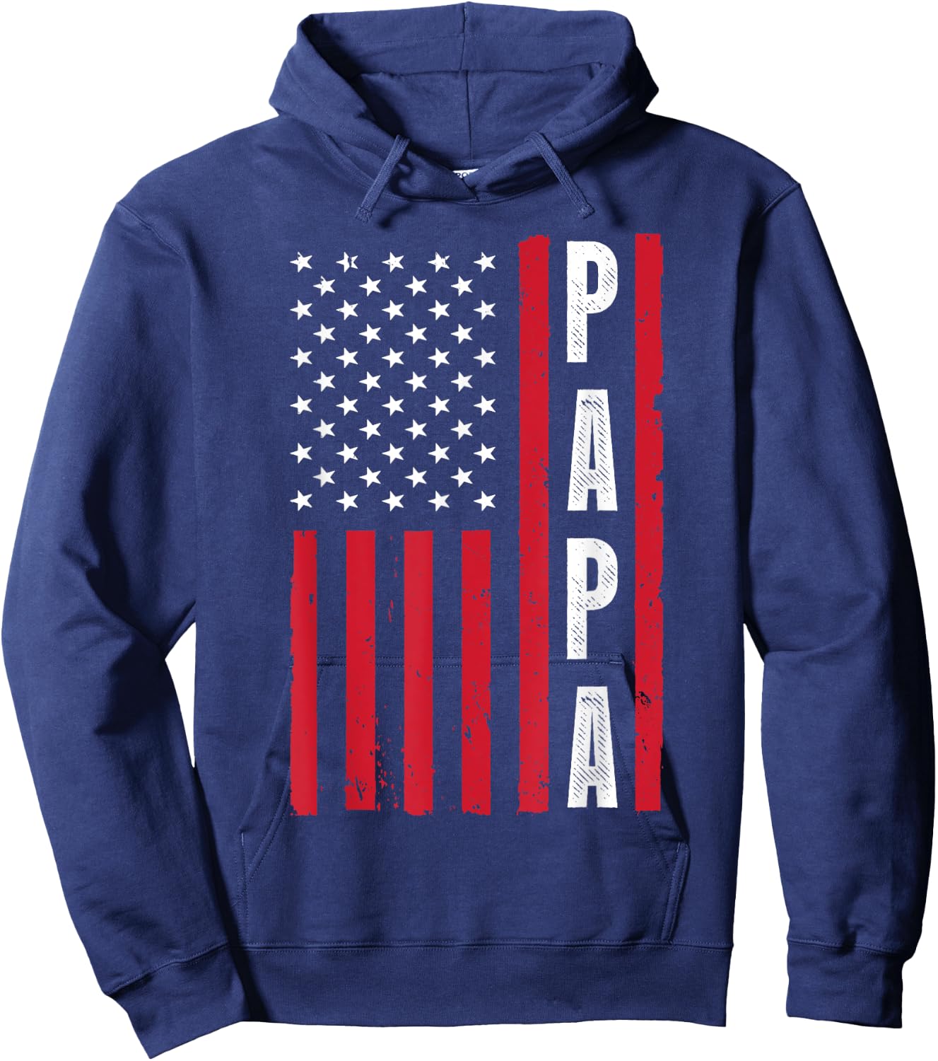 Best Papa Design Dad Grandpa Papi Father's Day Papa Hoodie - Hoodie | Navy