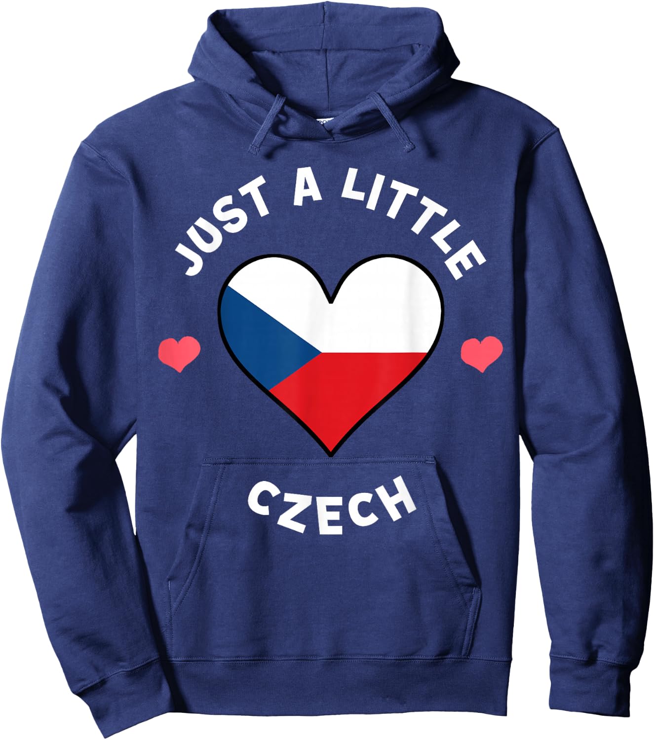 Czech Flag Heart Just A Little Czech Republic Hoodie - Hoodie | Navy