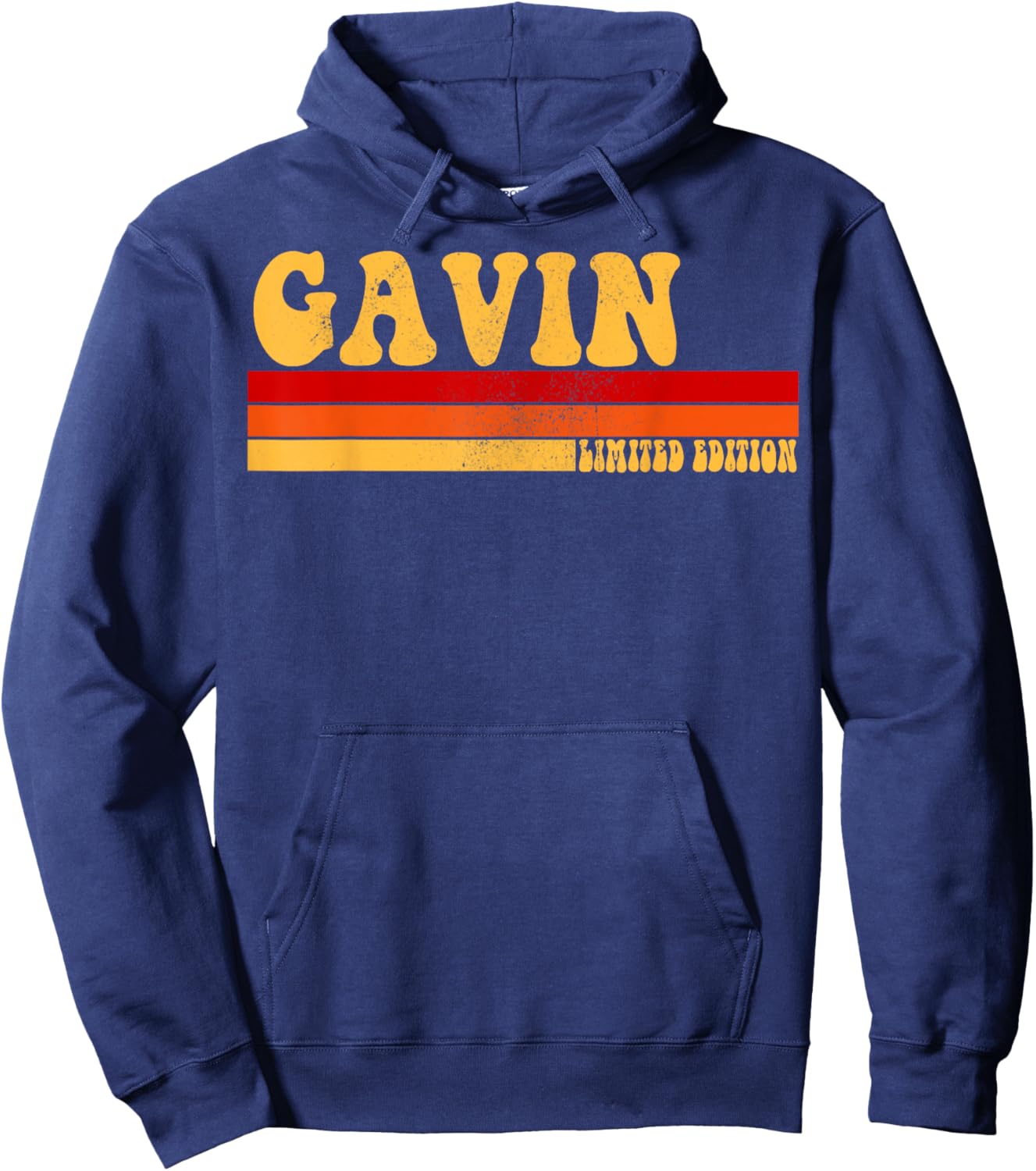 GAVIN Name Personalized Idea Men Retro Vintage GAVIN Hoodie - Hoodie | Navy