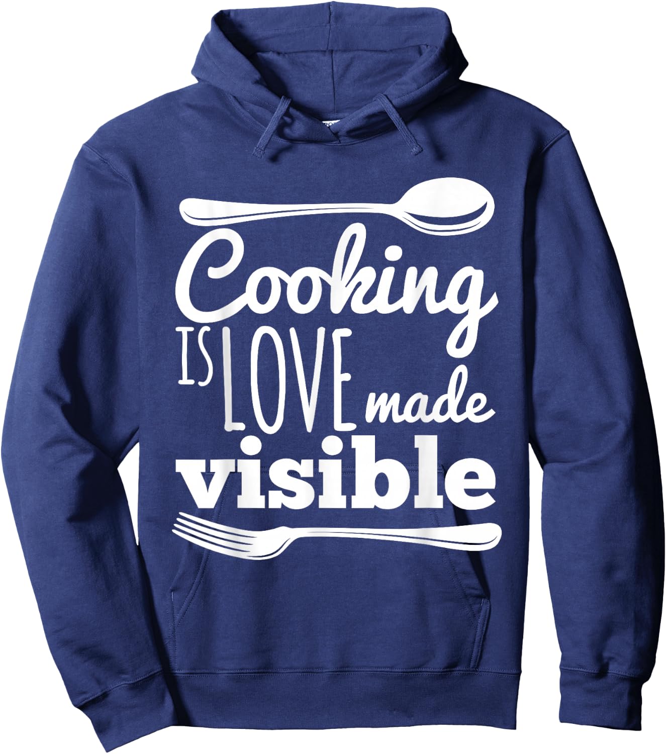 Cooking Is Love Chef Foodie Cute Birthday Hoodie - Hoodie | Navy