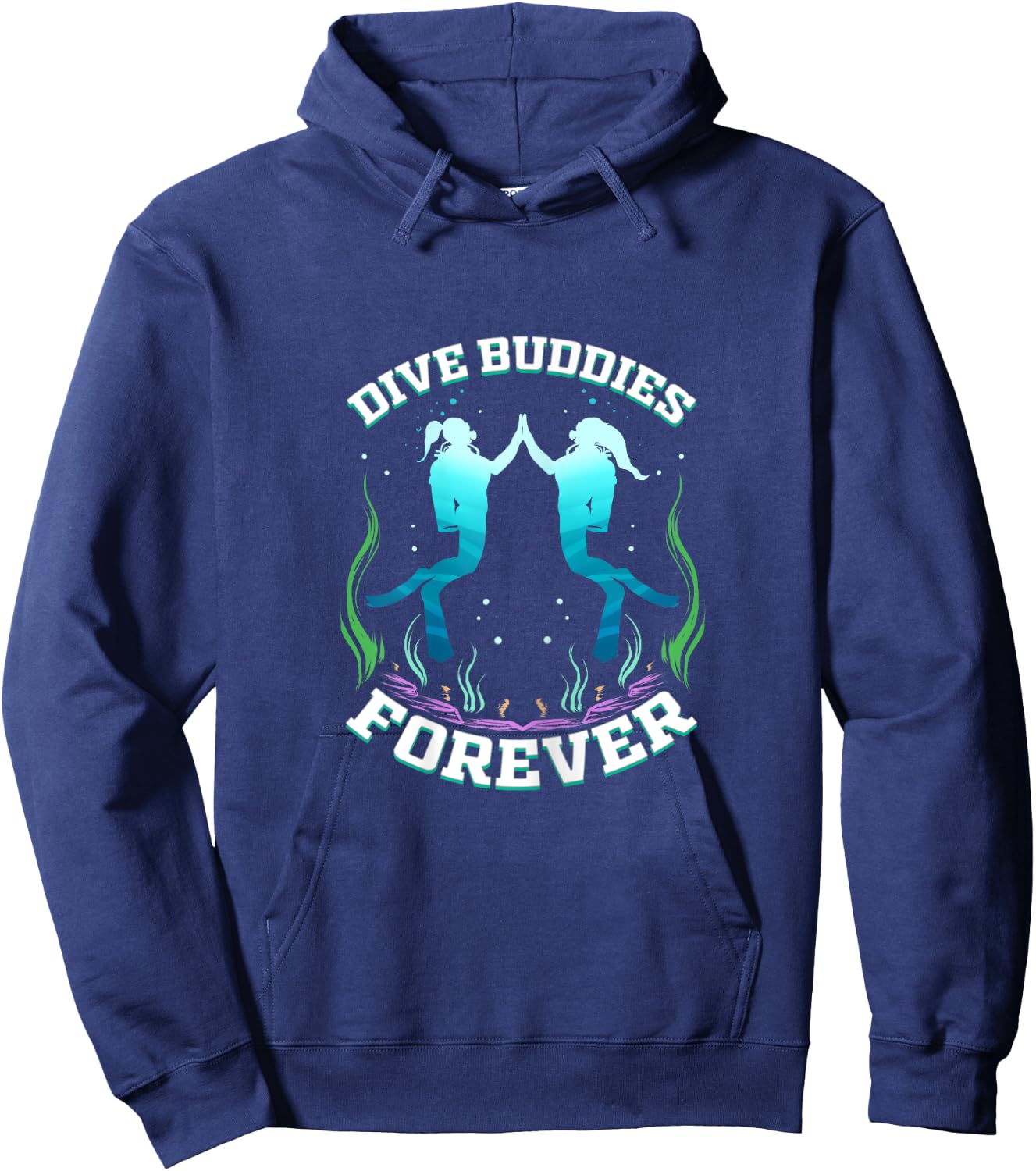 Scuba Dive Buddy for Diver Scuba Diving Girl Dive Buddies Hoodie - Hoodie | Navy