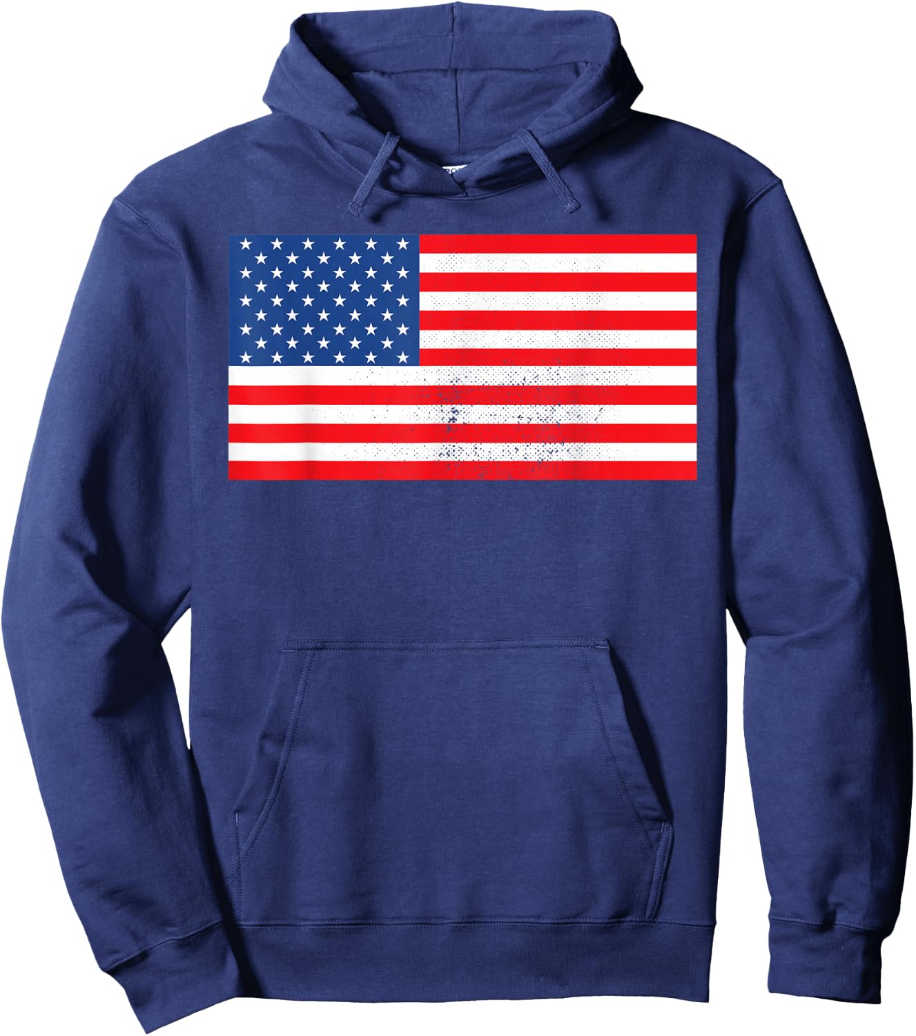 Drapeau américain patriotique des États-Unis pour hommes, femmes, enfants, garçons et filles Hoodie - Hoodie | Navy