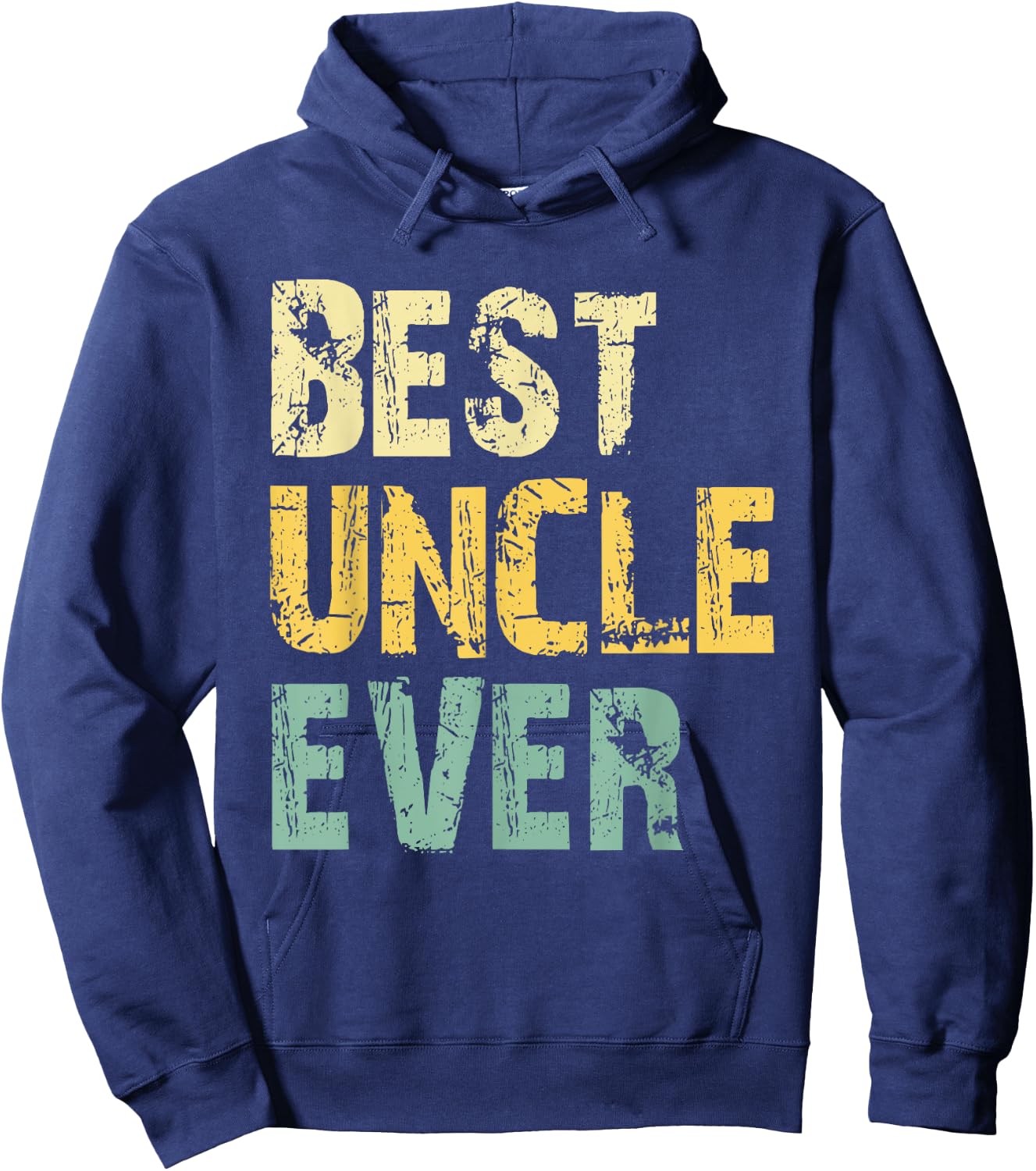 Best Uncle Ever Funny Vintage Retro Hoodie - Hoodie | Navy
