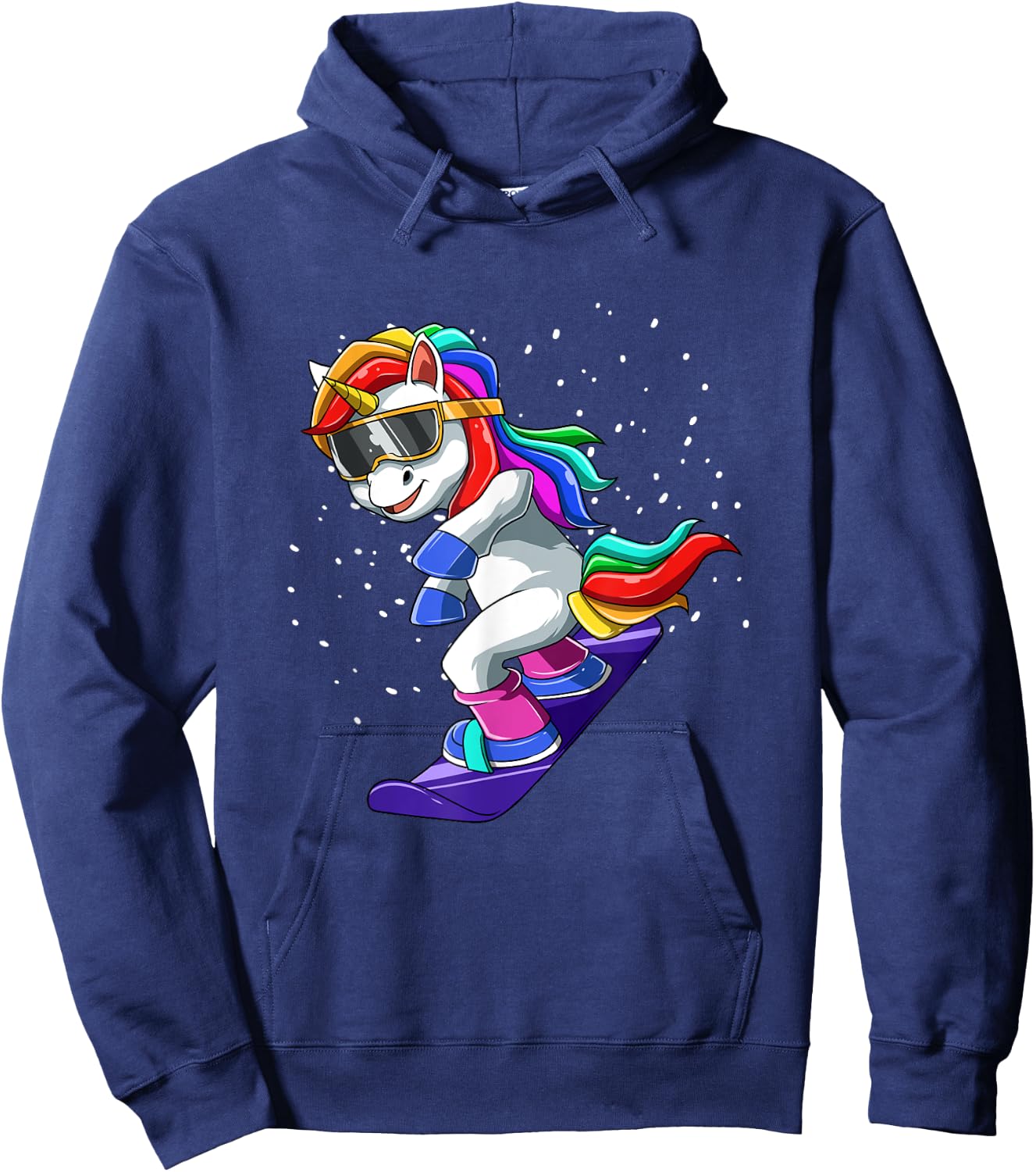 Unicorn Snowboard - Funny Ski and Wintersports Hoodie - Hoodie | Navy