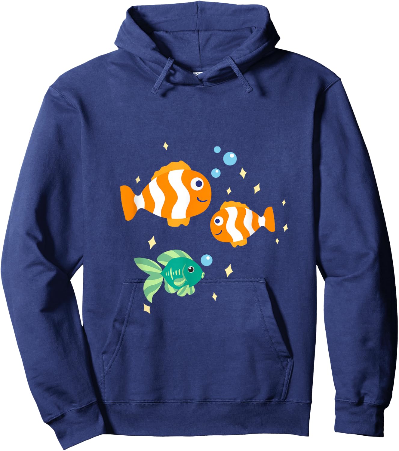 Unterwasserwelt mit Fischen und Meerestieren Hoodie - Hoodie | Navy