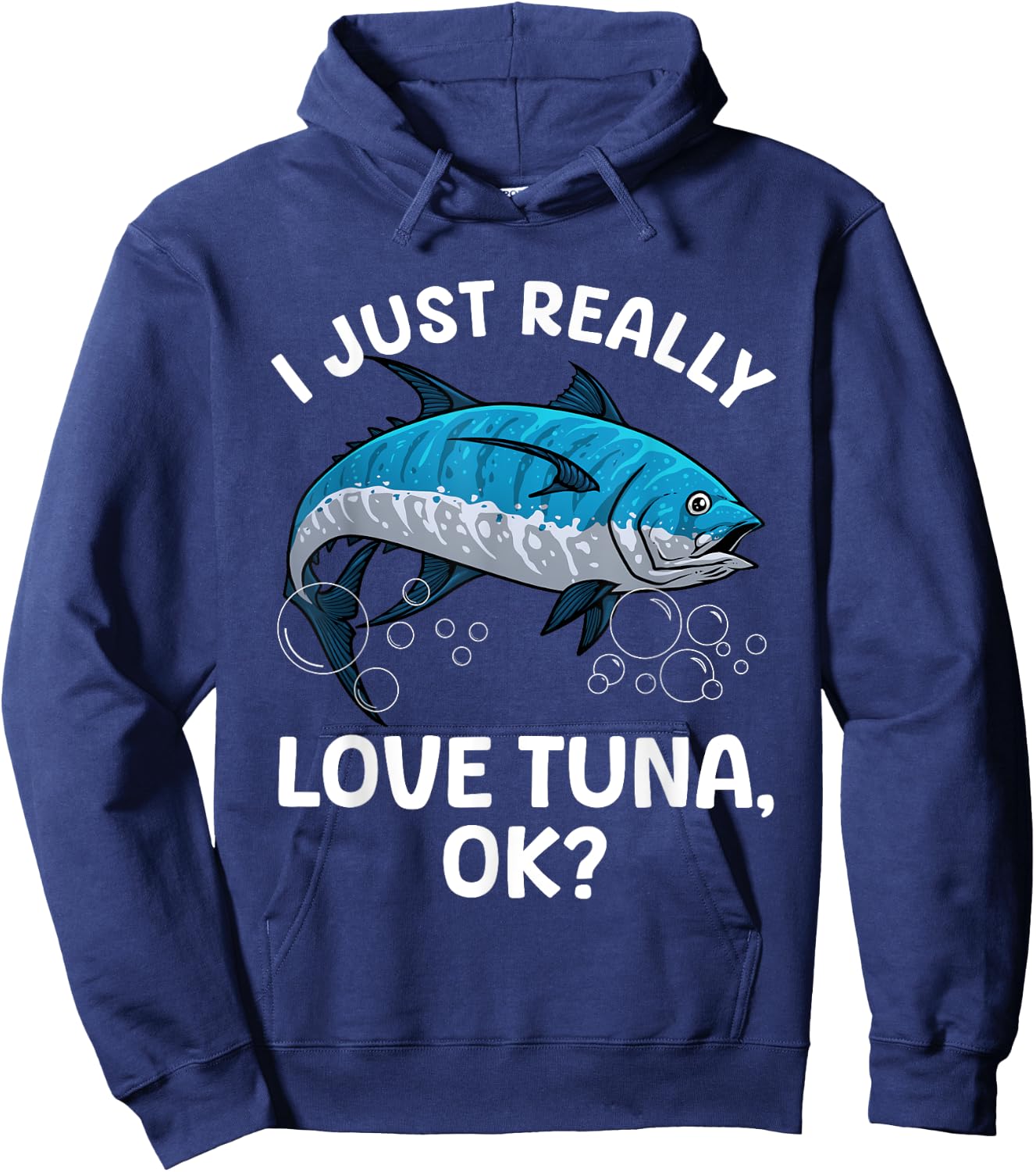 Cool Tuna Fishing Art Women Deep Sea Tuna Fishing Hoodie - Hoodie | Navy