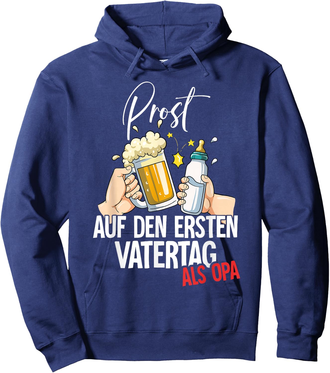 Auf Den Ersten Vatertag Als Opa Hoodie - Hoodie | Navy