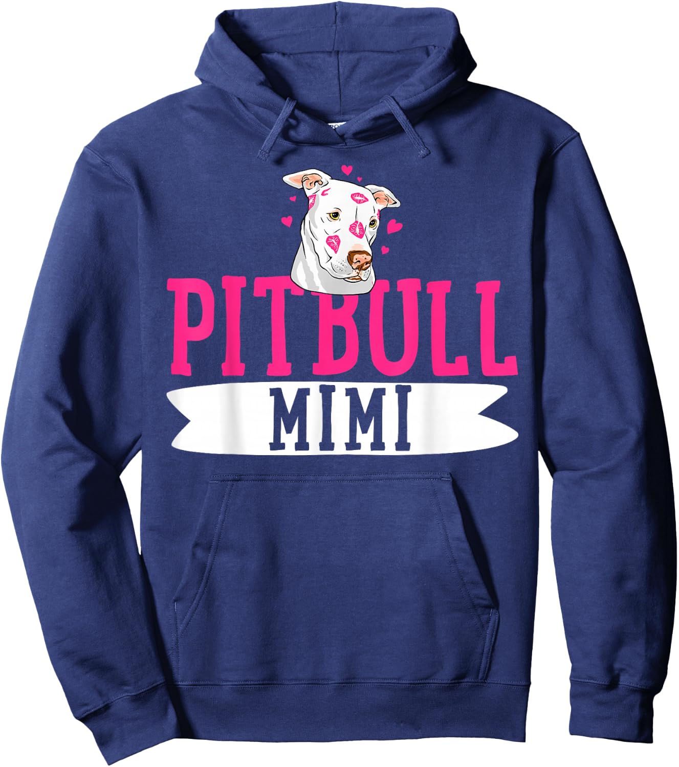 Pitbull Mimi Pit Bull Terrier Dog Pibble Owner Mother's Day Hoodie - Hoodie | Navy