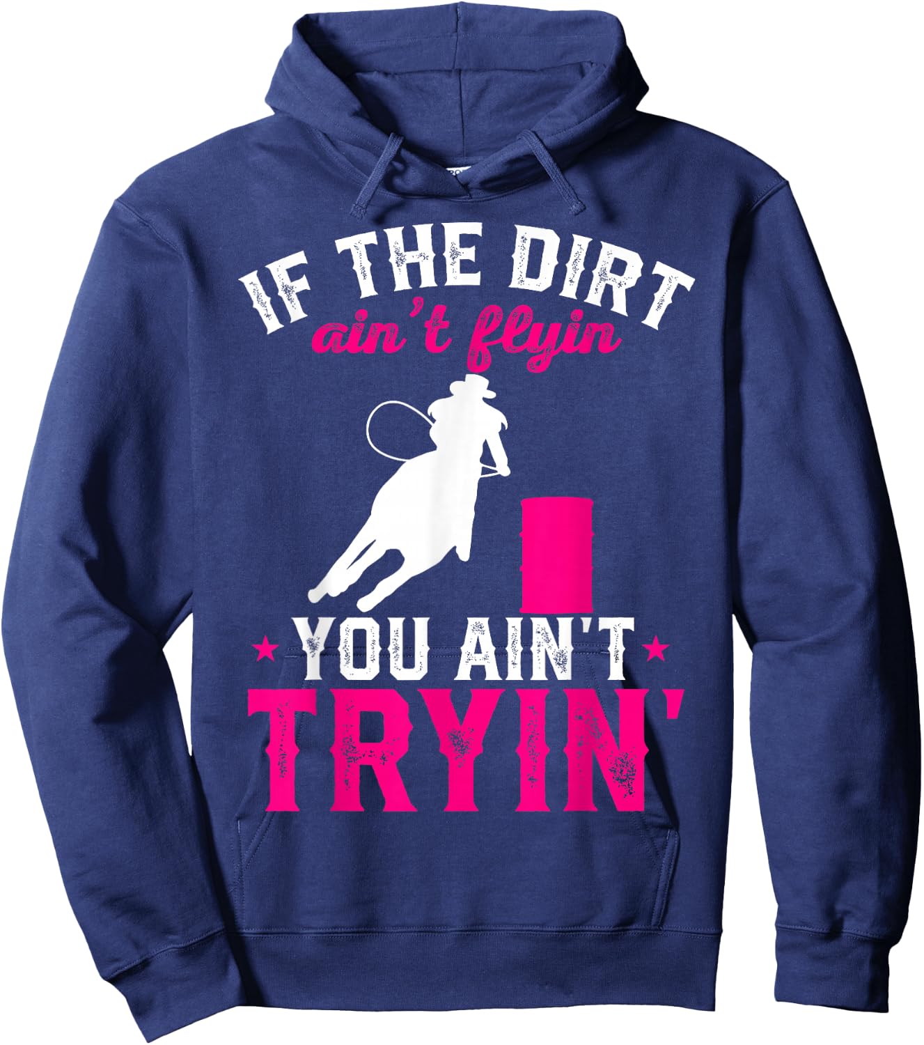Barrel Racing Rodeo Hoodie - Hoodie | Navy