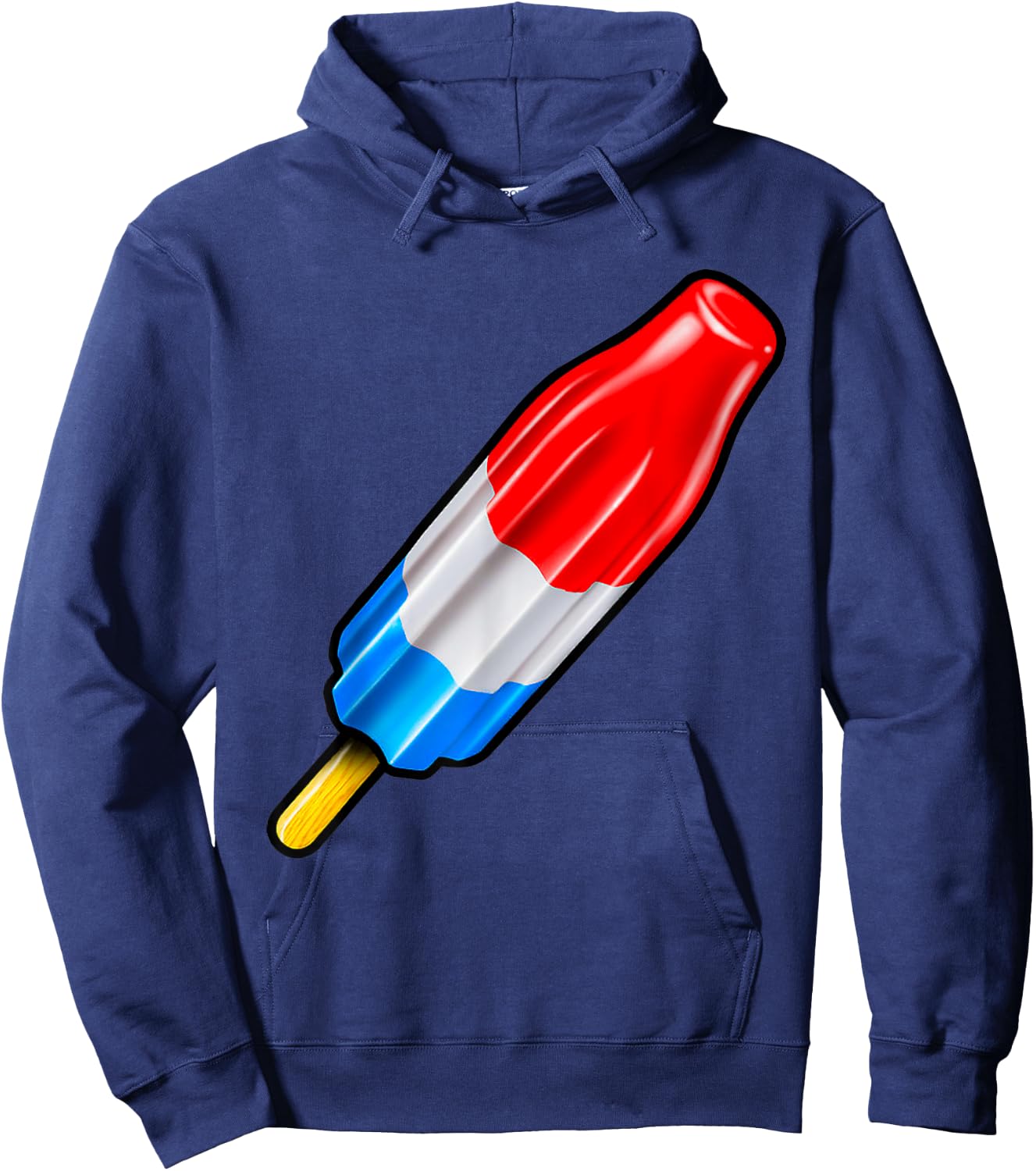 Red White and Blue Popsicle Hoodie - Hoodie | Navy