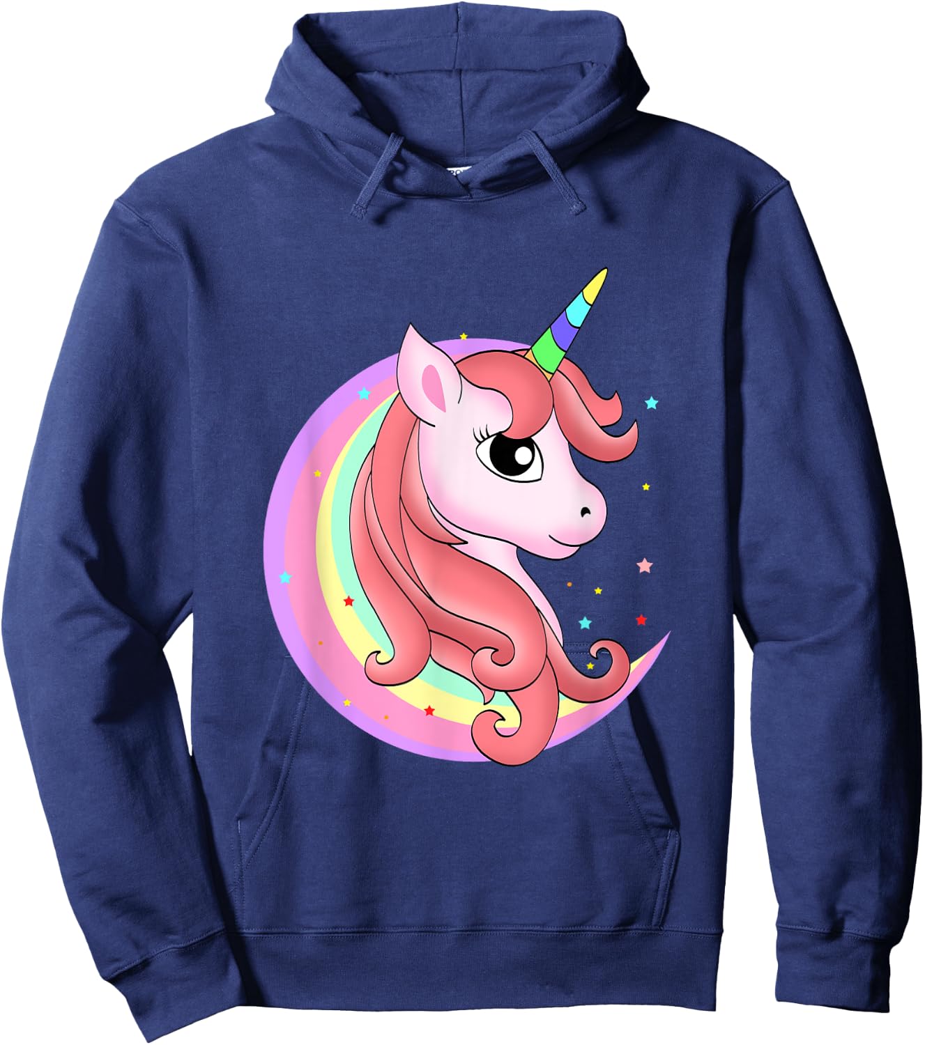 Magical Unicorn and a Rainbow - Unicorn Hoodie - Hoodie | Navy