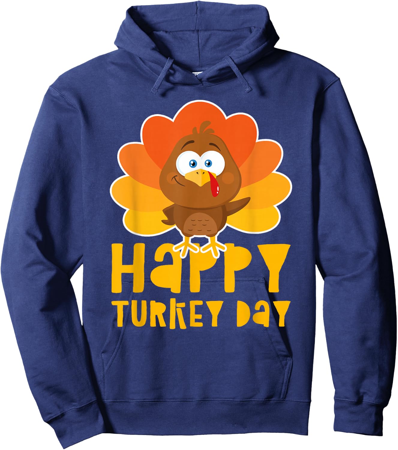 Happy Thanksgiving Shirt Men Women Kids Family Turkey Day Hoodie - Hoodie | Navy