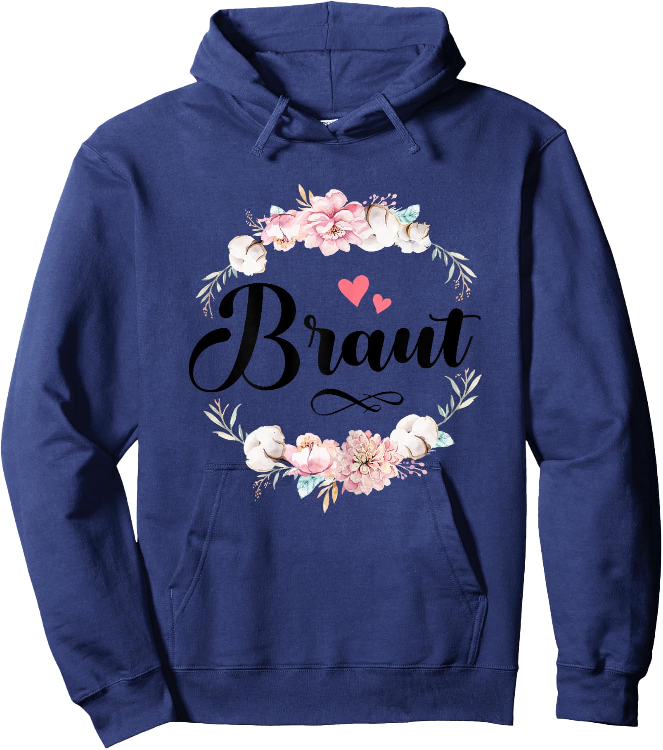 JGA Braut Junggesellinnenabschied Weiß Frau Bride Hoodie - Hoodie | Navy
